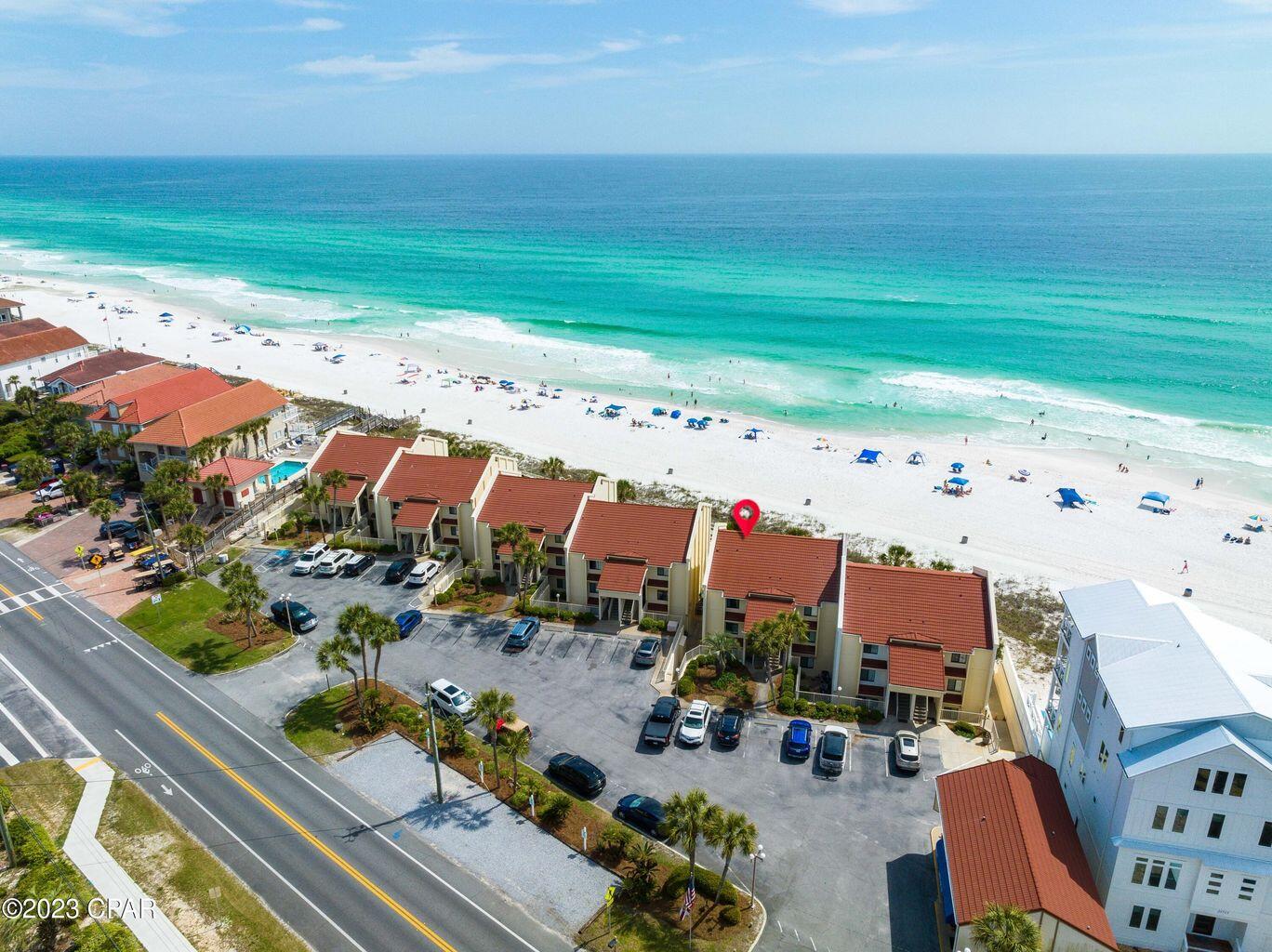 **RARE CONDO AT LATITUDE 29 AVAILABLE IN PANAMA CITY BEACH, FLORIDA** This is a one bedroom, 2 bathroom, ground floor condo with direct walk out to the beach and pool areas of the complex. This condo has been well maintained and a solid vacation rental for nearly 20 years. The convenience this condo offers is second to none and these condos are hardly ever sold in the open market. The location is outstanding and you'll be hard pressed to find anything that compares to the convenience, views and density that this condo offers in this price point. Come discover Latitude 29 today before it's too late!