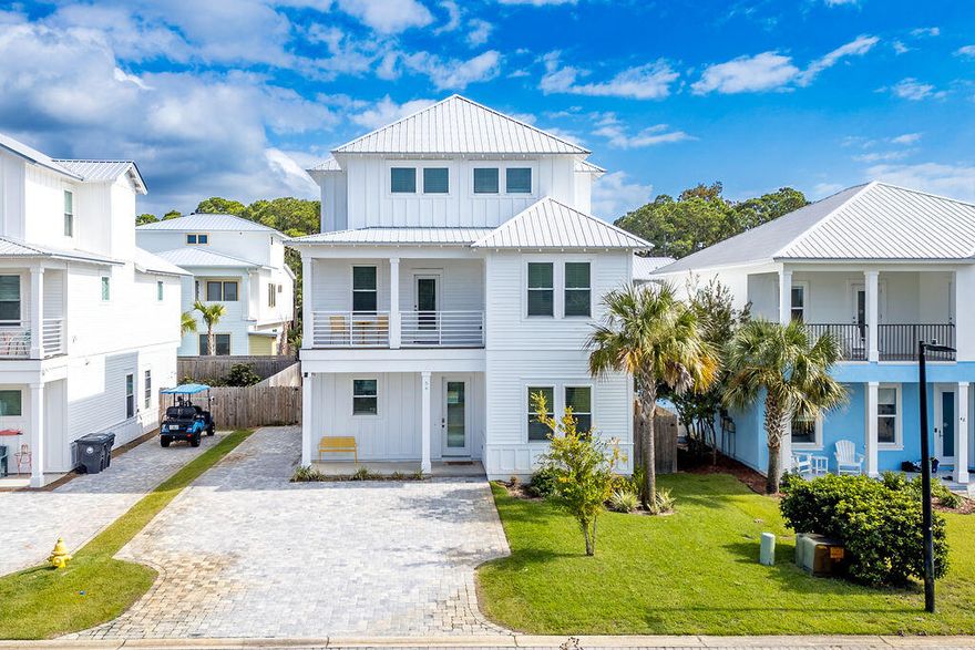 Signature Features of This Emerald Coast Luxury Residence Architecturally Designed 2023 Coastal Estate by Shiloh Construction -- a premier builder known for craftsmanship, integrity, and elevated beach-home design 7 Private Ensuite Bedrooms with Bunk Suite | 7 Full Baths + Powder Room -- sleeps 20+ in luxury, ideal for multi-generational living, or top-tier vacation rental income Fully Furnished & Curated Turn-Key Interior -- professionally styled coastal decor, designer lighting, durable high-end furnishings, and rental-ready inventory included Private Heated Pool + Expansive Outdoor Living Retreat -- brick-paver deck, full privacy fencing, grilling station, lounge seating & generous entertaining area designed for family gatherings and elevated guest experiences
" Access to Two Pools  resort-style private community pool plus your own heated private pool onsite, a rare dual-amenity luxury advantage
" Gourmet Coastal Kitchen with quartz countertops, oversized island, stainless appliance suite & seamless flow into indoor/outdoor living
" Triple-Zone Climate System (3 HVAC Units) + Tankless Hot Water Heater  optimized for comfort and efficiency during peak occupancy
" Hardie Board Exterior + Standing Seam Metal Roof + Double-Pane Impact Windows  elite structural integrity, low maintenance, and insurance-favored materials built for coastal climate longevity
" Generous Parking Capacity  an uncommon luxury for Gulf-coast estates and a major rental advantage
" Deeded Beach Access  a short walk or golf cart ride to the world-famous sugar-white shoreline and emerald-green Gulf waters
" Gated Community  quiet, secure, and golf-cart friendly with upscale coastal architecture throughout
" Exceptional Investment Appeal  high-demand bedroom count, dual pools, parking, outdoor entertaining space, and walk-to-beach location = powerful short-term rental performance
" Unbeatable Location  minutes to Silver Sands Premium Outlets, Sandestin Golf & Beach Resort, Grand Boulevard, Destin Commons, waterfront dining, beach clubs, golf, marinas & luxury retail

=?? Luxury Build + Coastal Strength

" Built in 2023 | Insurance & code advantages
" Shiloh Construction  one of Miramar Beach's most respected high-end builders
" Impact glass, quartz surfaces, metal roof, and tankless hot water = long-term value
" Fully furnished + turn-key luxury rental ready = immediate income potential

<?? The Emerald Coast Lifestyle  Delivered

Walk, bike, or golf cart to the beach. Lounge by your own heated pool. Entertain under the palms. Host large gatherings with ease. Experience the best of Miramar Beach luxury living  where design, rental strength, and location all align.