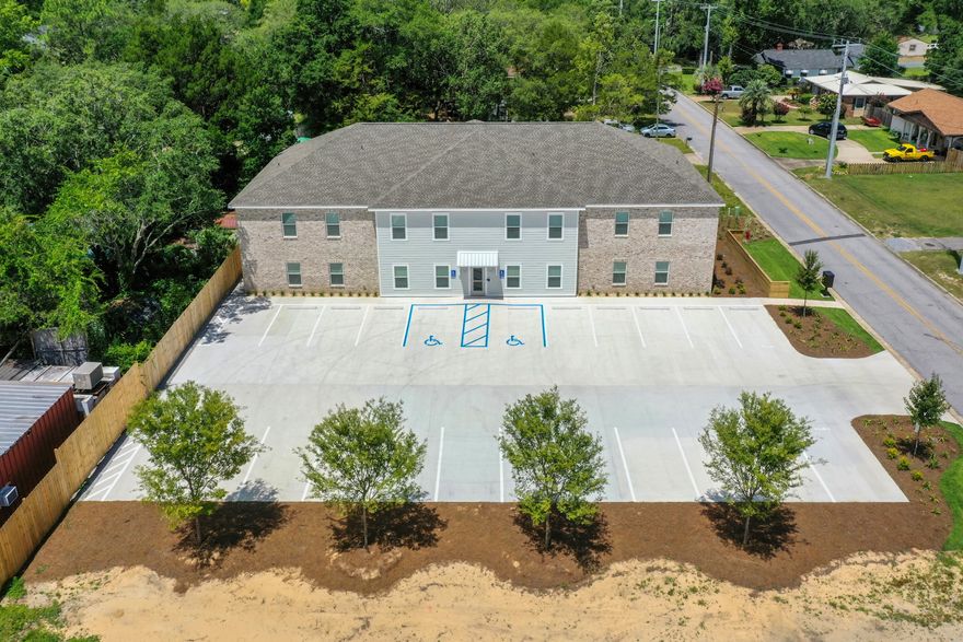 Brand new apartment building with construction completed in July 2025. This one bedroom unit offers a well designed floorplan providing comfort and space. Conveniently located just 1 mile from Eglin Air Force Base, 4 miles to the Destin-Fort Walton Beach (VPS) Regional Airport, and only 2 miles into the heart of Niceville, this property offers unbeatable access to work, travel, and local amenities. Residents will enjoy secured 24-hour locked front door access, complete with remote-controlled entry and camera view for added peace of mind.*Background, credit checks*This unit and apartment building is NOT pet friendly*Move out clean fee