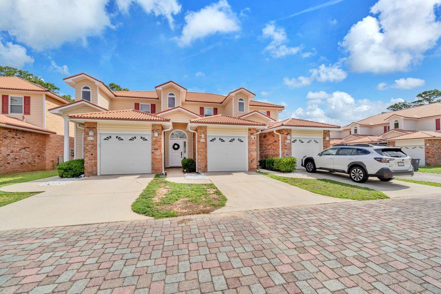 This charming 2-bedroom, 2.5-bath townhome is in a prime location -- just 2 minutes from the East Gate of Eglin Air Force Base and 3 minutes from Lincoln Park. Whether you're looking for a primary residence or an investment property, this place checks all the boxes. Inside, you'll find two spacious bedrooms, each with its own private bathroom and walk-in closet -- perfect for privacy or a roommate setup. The kitchen features stainless steel appliances, a breakfast bar, and a large pantry for all your storage needs. You'll also love the roomy laundry area and the smooth flow throughout the home. Several key updates have already been taken care of for you, including fresh interior paint and new carpet upstairs in 2021, along with a new water heater that same year. A brand-new A/C system was installed in 2022, ensuring year-round comfort. Most recently, in 2025, the garage floor was professionally epoxied and upgraded with a 30-amp GFI outlet and enhanced wiring  a great perk if you need power for tools, a vehicle charger, or additional appliances. Step outside to your private patio  a great space to relax, entertain, or soak up the Florida sunshine. HOA fees are just $50/month and cover all lawn care, keeping maintenance easy and your weekends free.
Location highlights:
Lincoln Park is right down the road and offers a beach area, boat launch, dog park, picnic pavilions, and walking trails  everything you need for outdoor fun, just minutes from home.This is an amazing opportunity in a super convenient location. Don't miss your chance to own this gem located by Eglin Air Force Base! Buyer to verify all dimensions.
