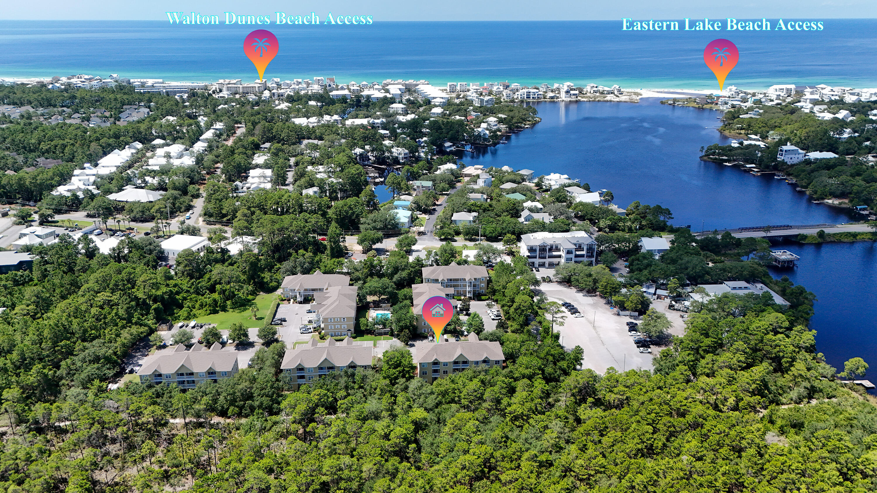 Welcome to Unit 1202 at Heron's Watch, a charming residence perfectly situated in Santa Rosa Beach, Florida. This newly remodeled property offers a blend of comfort and convenience, featuring two bedrooms and two bathrooms across 940 square feet of thoughtfully designed living space. Nestled between Eastern Lake, Point Washington State Forest and multiple Walton County Beach Access points, this unit provides a unique opportunity to connect with the laid-back 30A lifestyle. The private balcony overlooks the State Forest, creating a peaceful retreat for relaxation or entertaining guests. Inside, the home boasts durable LVP and tile flooring, ensuring both style and practicality.The kitchen is equipped with all new appliances and granite countertops. Whether you're preparing a casual meal or hosting a dinner party, this space is designed to meet your needs with ease.
Heron's Watch is a gated community that offers a variety of amenities to enhance your living experience. Enjoy a refreshing swim in the community pool or take advantage of the golf cart charging station for convenient transportation. For outdoor enthusiasts, the neighboring State Forest provides miles of hiking and biking trails, while the walking path to the dock on Eastern Lake invites you to explore the natural beauty of the area. Additionally, the Eastern Lake public boat ramp and Deer Lake State Park are nearby.
This property is more than just a home; it's an invitation to experience everything South Walton and the Emerald Coast have to offer. With its prime location and modern upgrades, Unit 1202 at Heron's Watch is a great opportunity for those seeking a relaxed coastal lifestyle.
This property is currently available for sale. For more information or to schedule a viewing, please contact us. Experience the perfect blend of nature and convenience at Heron's Watch, where your new home, awaits.