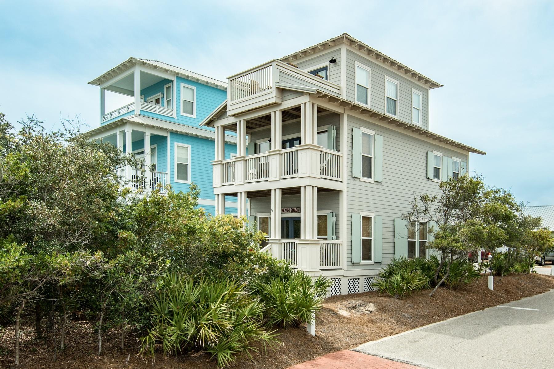 SWEEPING GULF VIEWS! This beautiful beach home is located right in the front of the Cottages at Camp Creek on an exceptionally high elevation along scenic 30A. 3 Bedrooms and 3 1/2 baths makes this coastal cottage a VERY popular rental. Beautiful hardwood floors and an open concept living area tie the home together. The Cottages at Camp Creek boasts a 40' pool with hot tub and dog walking area that is the central focal point of this charming beach neighborhood. Don't forget the deeded beach access is just a short walk away! GREAT HOME FOR SUNSET VIEWS!