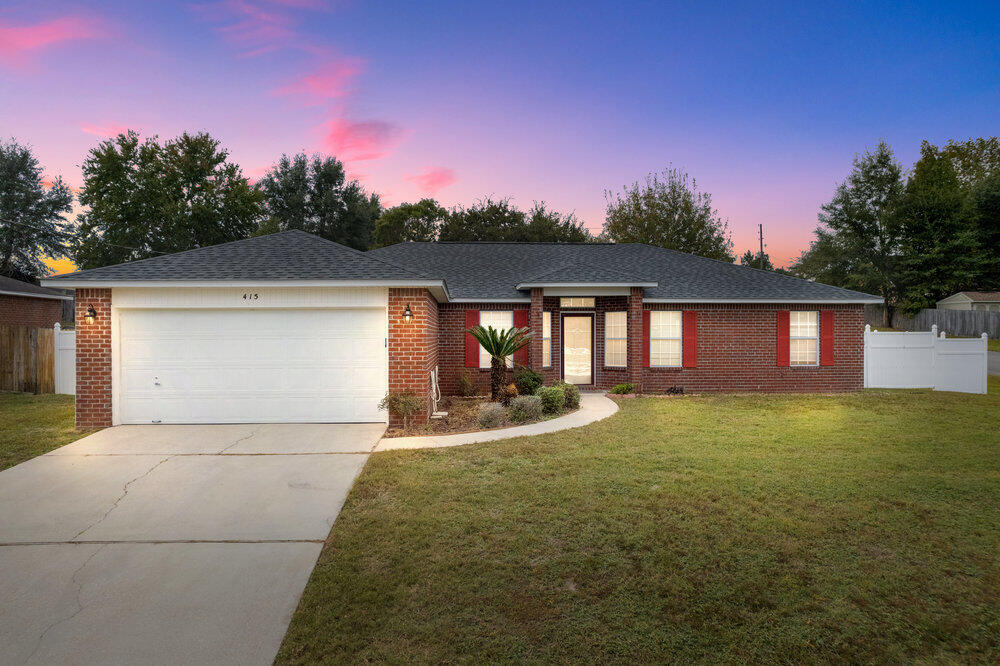Looking for peace of mind? Look no further. Check out this beautiful brick home on a quiet side street in South Crestview. This home had a brand new roof installed in September and brand new kitchen appliances in October that have never been used! This big corner lot features a white vinyl fence that encloses the entire back yard. Come see it today!