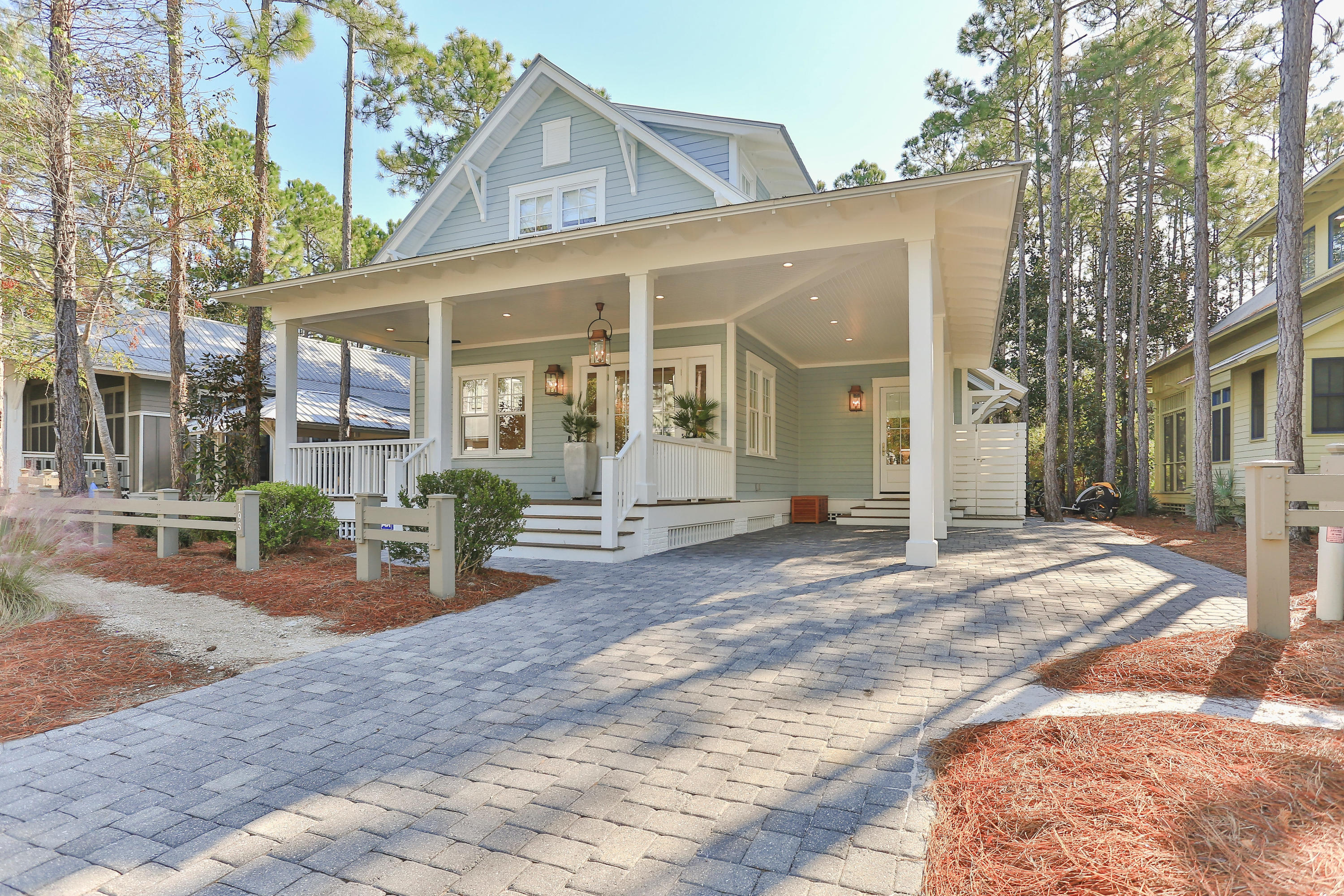 Imagine getting a brand new FURNISHED home in one of the most desirable and private locations in Watercolor. From top to bottom a complete and total renovation, including top furnishings from Beau Interiors. All new interior and exterior paint, flooring, all new tile, rebuilt showers and bathrooms, kitchen, decks, all new A/V and washer and dryer, all new lighting fixtures. Every detail is perfect. This home exemplifies the charm and location of classic Watercolor with all the brand new bells and whistles. Never occupied and sold furnished and ready to enjoy and/or for successful short term rental. Nothing like this home on the market. PRIVATE lot. A complete list of all renovations and furnishings to be attached. Room dimensions are approximate. Square footage from recent appraisal.