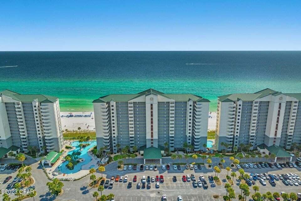 CURRENTLY UNDER CONTRACT - Seller will consider back-up offers. Long Beach Resort Tower 3 unit 601 - all bedrooms face the Gulf of Mexico and its white sand beaches, AND it overlooks the tropical lushly landscaped lagoon pool and Hangout Bar & Grill. This condo has been renovated top to bottom in high end finishing and is an ideal floor height for an income producing property , a second beach home, even spacious enough for a primary residence. Long Beach Resort is a true piece of Panama City Beach history and boasts 1400 linear feet of white sand beach. Amenities galore with numerous pools, whirlpools, bar/grill poolside, self-serve grills, fitness center, beach vendor services such as chairs, jet-ski and parasail, etc.