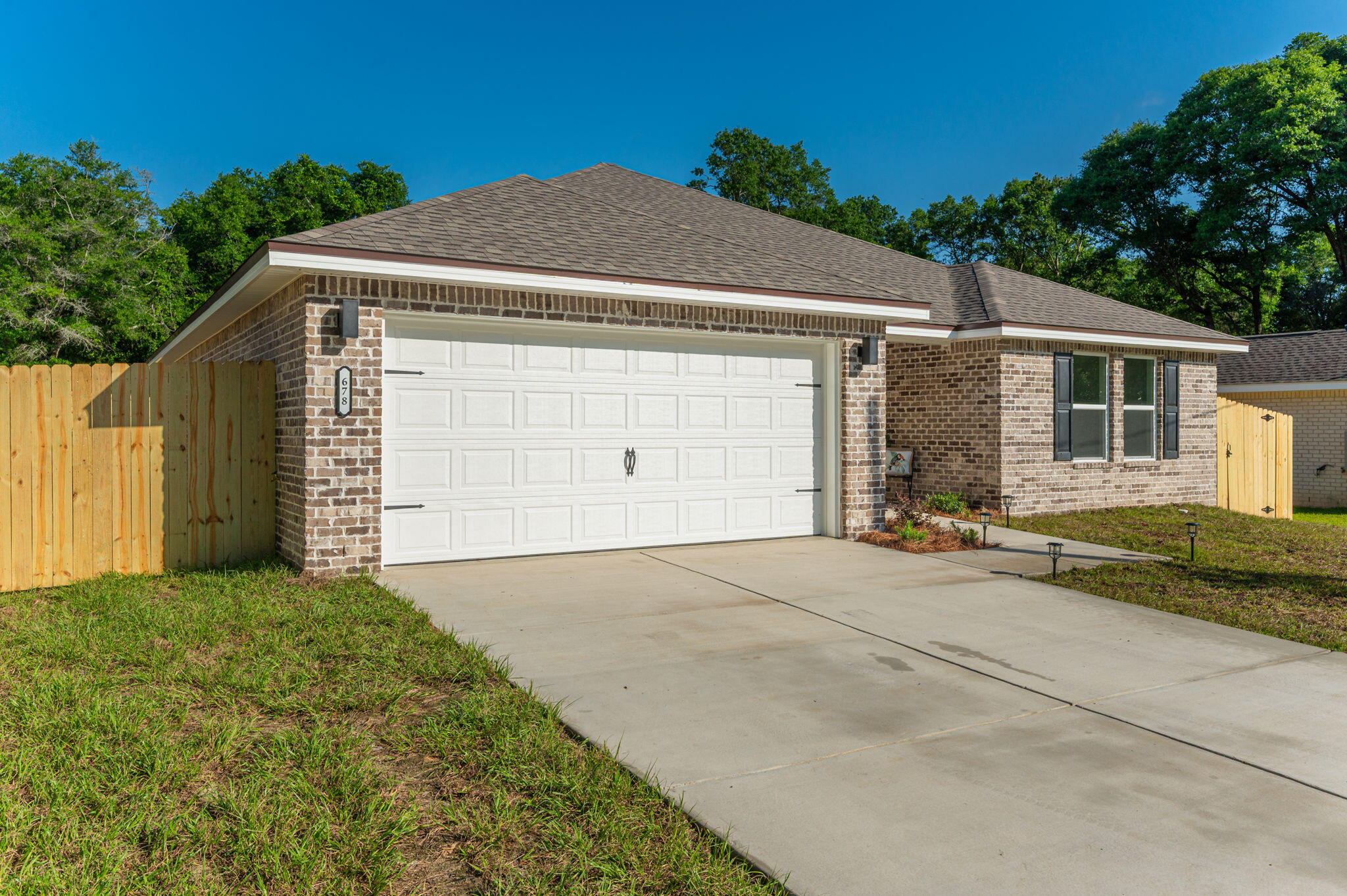 Luxury yet affordable (concessions available) is what this home was dubbed! Other than this home having all LVP flooring, high end fixtures and ceiling fans, quartz countertops, washer/dryer/microwave/dishwasher/fridge/75-inch TC/ electric fireplace/ and stove it also has a covered front and back porch with a fenced in backyard! The bedrooms and closets are a generous size. Your next home is perfectly situated as it nears the end of street so it's perfect for everyone including pets. It is only 3 miles from the grocery store, less than 1 from downtown Crestview, Less than 1 mile from Twin Hills Park, 10 miles from Duke field, 21 Miles from Eglin AFB and 32 miles from Hurlbert field. Insurance quote was also very feasible! Pictures are of similar home.