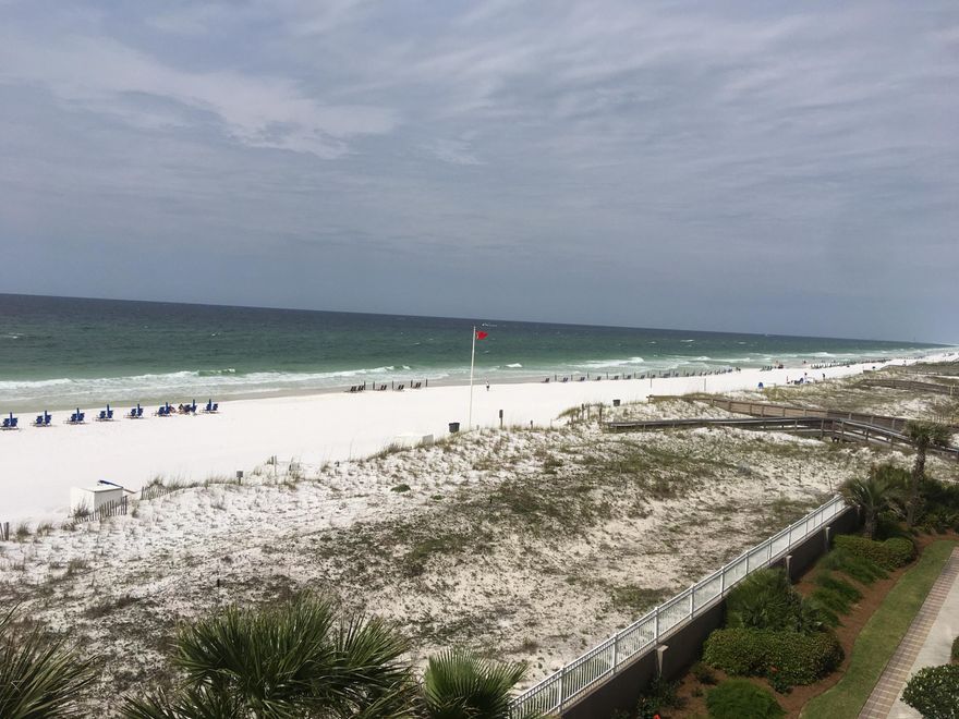 This lovely condo is your ticket to the fabulous beach lifestyle.  Panoramic , direct gulf front view from your private balcony. Sellers have never rented this condo. Brand new fridge, stove, microwave, and dishwasher. HVAC is approximately 2-3 years old.  Plenty of room for the whole family, and you can cash in $$$ on lucrative rentals.  Sleeper sofa gets you more heads in beds.  Many great amenities and located near lots of fun restaurants and attractions. Please make sure you Close The Drapes before leaving condo.  Buyer to verify all information.