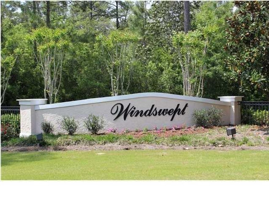 Beautiful .75 acre lot on the Award Winning Par 72 Championship Golf Course at Windswept Estates. A gated neighborhood with community pool, tennis, playground, and other amenities along with Owner's Club House. Located 7 miles east of Hwy 331 in Freeport and only 20 minutes to the beaches of South Walton.