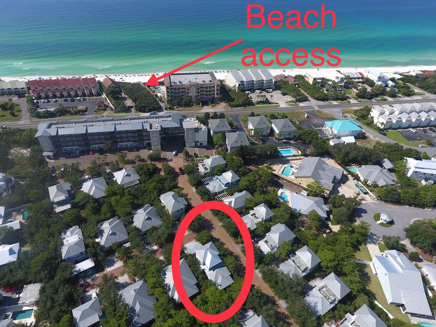 Ideally situated on a corner lot in Magnolia Cottages By the Sea, this 3 bed/3bath beach home features wood floors throughout, cedar ceilings, stainless steel appliances, and plenty of outdoor living space, including multiple screened in porches.  Located in a community with desired vacation rental amenities, owners receive access to a deeded private beach access, and heated community pool.  This well maintained home is located within close proximity to the white sand beaches of 30A, allowing for the perfect vacation rental retreat setting or relaxing primary home.
