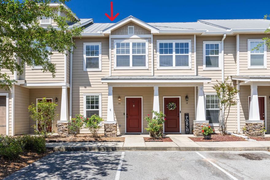 Beautiful Verandas Townhome in a well-maintained Freeport community waiting just for you! This lovely 2 bedroom/2.5 bath, 1,152 sqft townhome makes for a very comfortable home or a long-term rental. Low HOA and wonderful community with pool located in great proximity to all (3) of Freeport School Elementary to High School. Centrally located in south Walton County for easy commutes to and from work.  From the moment you walk into this home, you will love the open-concept kitchen-dining areas featuring high ceilings, stainless steel appliances, granite-countertops, an abundance of cabinetry, large countertop with sink and eat-in dining space, New SPC Rigid Core LVP flooring on the main floor & fresh paint throughout, crown molding, new recessed lighting, and lots of natural light.