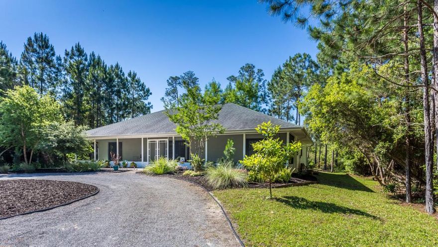 UNDER CONTRACT w/ KICKOUT CLAUSE of 72 hours or less. Nestled amongst tall pines on private gravel road, Old Seagrove meets Santa Rosa Beach, a quick golf cart or bike ride (on the new sidewalk being constructed) to the sandy beaches of Ed Walline. This 4 bdrm 2 bath home has everything you're looking for and is ready to generate a potential $50k/yr. It has 2 Master suites.  Large 1/3 acre lot w/ plenty of room for a pool and outdoor kitchen. Zero maintenance landscape, long driveway for 8 cars/RV/Boat! Minutes from Gulf Place and all it offers: shopping, dining and concerts. There is a boat ramp w/ bay and ocean access just a mile north. Ride your bike down to beach or to Shunk Gulley or Perfect Pig for happy hour! No HOA! No flood zone! Don't just visit; live here!