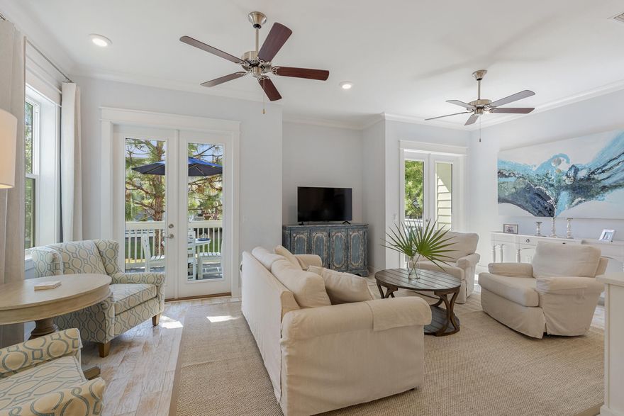 Freshly styled in October 2025 by Tammy Mathews Interiors, this 3BR/2.5BA townhome in Prominence on 30A radiates a renewed coastal energy with fresh paint, new window treatments and new furniture pieces. The open layout connects a chef-inspired kitchen--stainless steel appliances, custom cabinetry, and a spacious island--to airy living spaces with hardwood floors and natural light. The primary suite offers a serene retreat, while guest rooms provide comfort and style. Outdoors, enjoy al fresco dining amid lush community landscaping. Neighborhood amenities include a resort-style pool, fitness center, and green spaces, with HOA coverage including home insurance and security. Perfectly positioned between Rosemary Beach and Seaside, this home captures the essence of 30A living. Just across the street, The Big Chill (The Hub) brings vibrant nightlife, dining options, and boutique shopping to your doorstep. The dedicated beach access via Deer Lake State Park is only half a mile away, offering the pristine sands and turquoise waters that make this area world-renowned. 296 Milestone Drive Unit A reflects quality from the freshly painted interiors to the designer furnishings that make this turnkey property truly move-in ready.