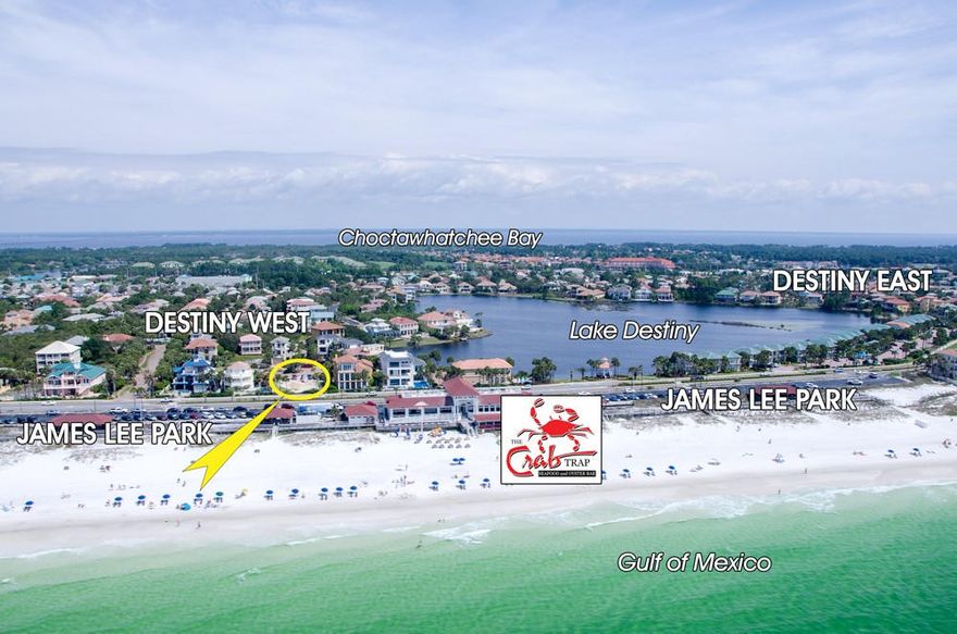 A superb homesite located in the gated beach community of Destiny West. Enjoy Gulf views from your future dream home and walk directly across the street to enjoy the beach at one of the largest parks in the area, James Lee Park. The topography is gorgeous and will save quite a bit of costs considering the elevation of the property relative to the grade of the street. Destiny West affords you a wonderful lifestyle including beach access directly across from the entrance and a clubhouse featuring gathering spaces with kitchen, pool, spa, and workout studio. Great vacant lots like this are in short supply, so take advantage of this great price while it lasts!