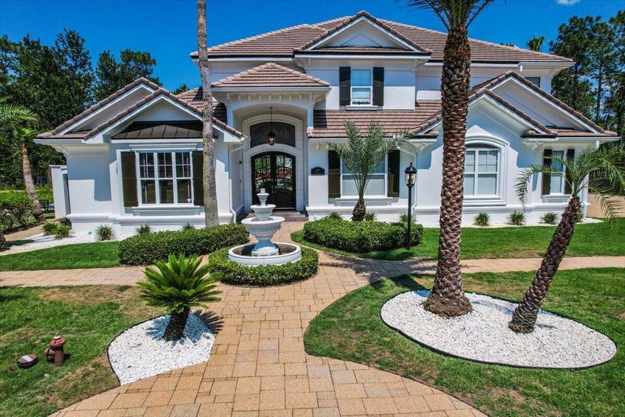This meticulously crafted residence, just blocks from 30A offers the perfect blend of modern luxury and relaxed beachside living featuring a bright and airy open floor plan, grand high ceilings, large windows, and elegant finishes throughout.  The spacious living areas provide ample room for entertaining guests or unwinding with family, while the fireplace adds a touch of warmth and comfort. The gourmet kitchen is a chef's dream, equipped with top-of-the-line appliances, custom cabinetry, and a generous island perfect for casual dining or meal preparation. The luxurious primary suite is complete with a spa-like bathroom and private entry to the balcony. Two public boat launch ramps less than 1/2 mile down the street. Outside you will discover your own private oasis, featuring a covered porch, lush landscaping and a tranquil pool, perfect for enjoying the gentle sea breeze! 