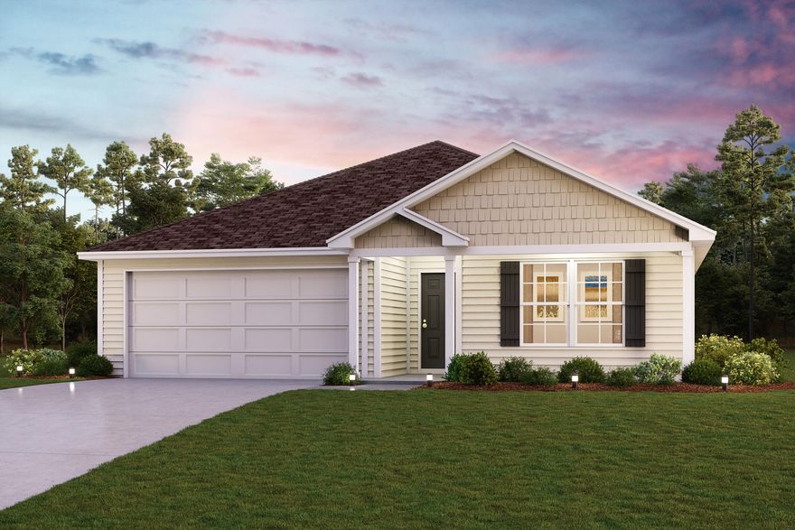 You will love this DELIGHTFUL NEW Single-Story Home in the Price Farms Community! The desirable Radford Plan boasts an open design encompassing the Living, Dining, and Kitchen spaces. The Kitchen features gorgeous cabinets, granite countertops, and Stainless-Steel Steel Appliances (Includes, Range with Microwave hood, and Dishwasher).  Additionally, the primary suite has a private bath with dual vanity sinks and a walk-in closet. This home also includes 3 more bedrooms and a full secondary bath.