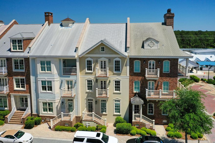 This new listing located in Prominence South offers an unrivaled opportunity on and around Scenic 30A, considering the pricepoint of this extraordinary townhome, constructed with phenomenal structural integrity through its ICF (Insulated Concrete Form) building method, coupled with an accommodating floorplan and beautiful finishes throughout. Offering 5 bedrooms, and 5 1/2 Baths, and 3,850 square feet, the three floors are serviced by an elevator, while each floor offers a practical and functional use of space.  A private courtyard is oriented between the main townhome and its carriage home, atop a two-car garage.  The community offers a broad host of amenities and is in proximity to the private Watersound Beach Club, should the buyer be interested in an exclusive membership.  Please...