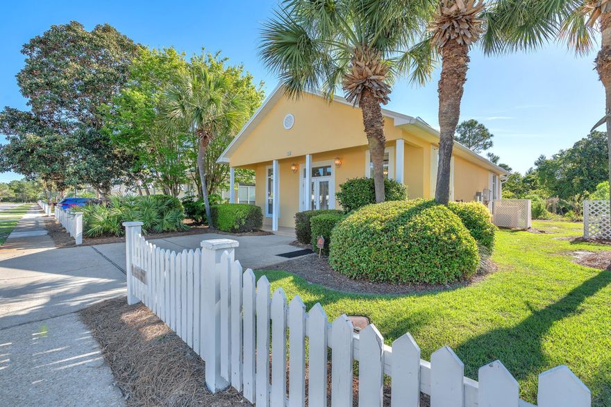Enjoy the Emerald Coast beach lifestyle in this beautiful Maravilla Cottages home. This charming 3-bedroom, 2-bathroom house is located in a highly sought-after area of Destin, FL. Less than 2 blocks from the beach in a gated beach community with deeded access to the gulf (a rare find).This home features a covered porch, ceramic tile flooring throughout, granite countertops, and stainless steel appliances in the kitchen. Step outside to enjoy the spacious back yard deck, perfect for family time or simply relaxing in the sunshine. Maravilla Cottages is a gated community with 2 pools, club house, fitness center, tennis courts, pickleball courts, basketball goal, and the option to pay for beach chair service (March through Oct).