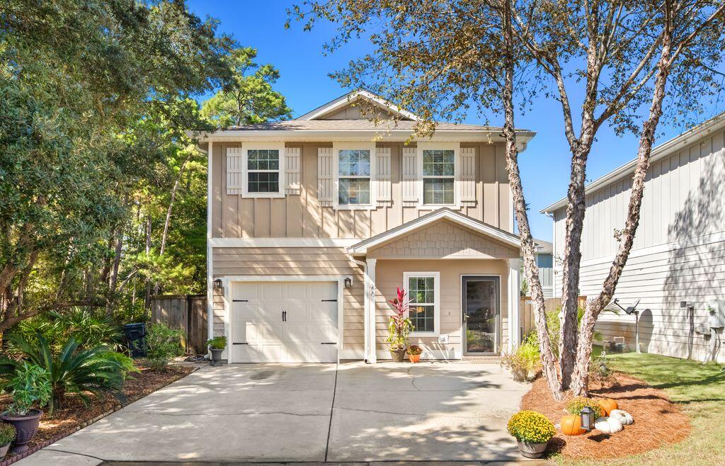 You're going to love this one! Tucked away just minutes from the world-famous beaches of 30A and the Choctawhatchee Bay, this charming neighborhood has that laid-back coastal vibe everyone is looking for. This 3BR/3BA two-story home is super low maintenance and has everything you need. An open floor plan, granite countertops, stainless steel appliances and beautiful hard wood flooring. Nestled at the end of a cul-de-sac, you will love the extra privacy and peaceful feel. Step out back to your own private fenced in oasis perfect for pets and backyard barbecues! With low HOA fees, you will appreciate the incredible amenities including a beautiful community pool, a playful dog park, a separate play area for kids, and maintained landscaping throughout. Call to schedule a showing today!