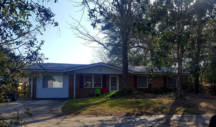 Nice location on a quiet cul-de-sac in Shalimar with easy access to Eglin AFB, Hurlburt AFB , shopping and the beaches. The home has an updated kitchen with newer cabinets, counter tops and stainless appliances. The breakfast bar opens to the living area and the eat in area overlooks the florida room. The 3 bedrooms are on one side of the house , the master is large with a remodeled master bath and the additional bedrooms are a generous size . The garage was converted to a bonus room and would be a great den, office or extra bedroom. All this and a workshop at the back of the house too! Outside there is a shed for yard storage and a fenced back yard. The home has a newer roof and AC.  No pets. All applicants18 or older must fill out an application.