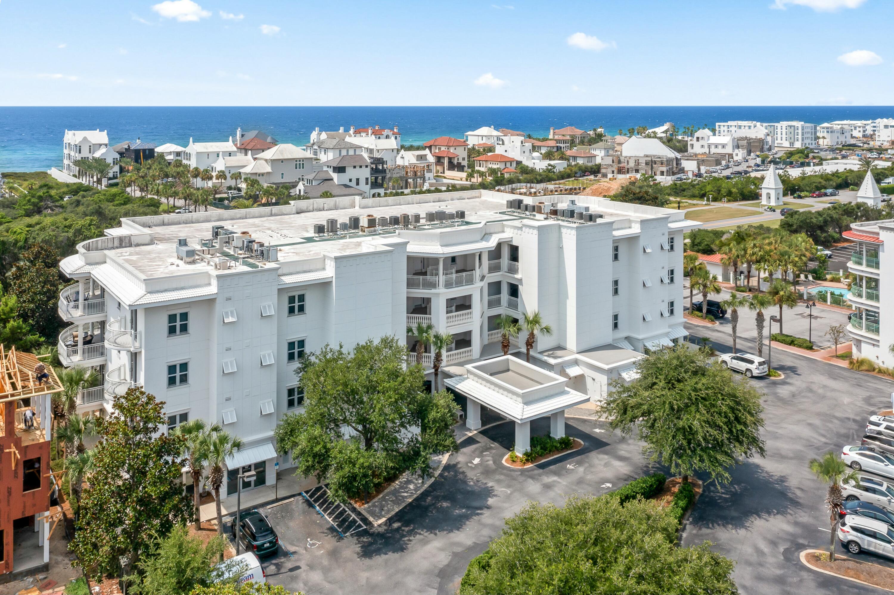 Discover the pinnacle of coastal luxury at 9961 East County Highway 30A, Unit 202, nestled virtually next door to Alys Beach. This stunning residence blends modern elegance with seaside tranquility, offering a spacious layout with three bedrooms and three beautifully appointed bathrooms across 1,659 square feet.As you enter, you are welcomed into a sophisticated open-concept living space that flows effortlessly into a gourmet kitchen, perfect for both intimate dinners and lavish gatherings. High-end appliances and sleek finishes underscore the home's contemporary charm.Imagine stepping onto your private balcony to take in breathtaking views, with convenient deeded beach access just steps away. Not only that, but you also have access to Seacrest Beach's 12,000 square foot lagoon pool, as well as the Seacrest tram.

Beyond your doorstep, indulge in the upscale shops and fine dining of Alys Beach, or explore the vibrant atmosphere of Rosemary Beach and 30Avenue, both just a short walk away.

This waterfront haven offers an exceptional opportunity to embrace the quintessential coastal lifestyle, surrounded by modern, New Urbanist luxury and natural beauty. Make this exquisite retreat your personal slice of paradise.