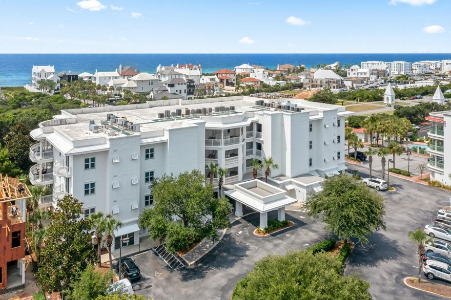 Discover the pinnacle of coastal luxury at 9961 East County Highway 30A, Unit 202, nestled virtually next door to Alys Beach. This stunning residence blends modern elegance with seaside tranquility, offering a spacious layout with three bedrooms and three beautifully appointed bathrooms across 1,659 square feet.As you enter, you are welcomed into a sophisticated open-concept living space that flows effortlessly into a gourmet kitchen, perfect for both intimate dinners and lavish gatherings. High-end appliances and sleek finishes underscore the home's contemporary charm.Imagine stepping onto your private balcony to take in breathtaking views, with convenient deeded beach access just steps away. Not only that, but you also have access to Seacrest Beach's 12,000 square foot lagoon pool, as well as the Seacrest tram.

Beyond your doorstep, indulge in the upscale shops and fine dining of Alys Beach, or explore the vibrant atmosphere of Rosemary Beach and 30Avenue, both just a short walk away.

This waterfront haven offers an exceptional opportunity to embrace the quintessential coastal lifestyle, surrounded by modern, New Urbanist luxury and natural beauty. Make this exquisite retreat your personal slice of paradise.