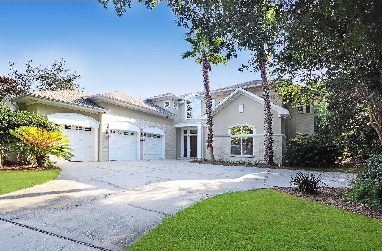 Welcome to your dream retreat! Situated in the prestigious Kelly Plantation neighborhood, this spacious European estate is located on a large private lot, backing up to a nature preserve. This stunning 6 bedroom, 6 bathroom custom built home boasts a large heated salt water swimming pool, private gym, theater and separate mother in law suite. Inside you will discover a spacious open concept layout, filled with natural light, soaring ceilings and plenty of space for family gatherings. The large chef's kitchen features gorgeous stone countertops, new appliances and a spacious island perfect for gatherings. Each of the six bedrooms is generously sized, highlighted by the luxurious primary suite with walk in his and hers closets and spa-like, en-suite bathroom. Multiple flexible living spaces offer space for a home office, guest quarters and extended family.
Outside you will enjoy your own paradise with a sparkling swimming pool, fountains, a covered patio with a fully equipped outdoor kitchen and spacious dining area - perfect for relaxing and entertaining under the stars. The dedicated home theater is perfect for those movie nights and entertaining guests.
Enjoy the lifestyle of living in Kelly Plantation! This gated community, known as "Masterpiece on the Bay", offers an equestrian center, pickleball courts, tennis courts, an Owner's Club, multiple walking trails, a dog park, parks, fishing & community docks - all located amongst a championship golf course along the Bay.
302 Sand Myrtle Trail offers a luxury retreat for families or buyers seeking an effortless lifestyle in a home designed for gathering.