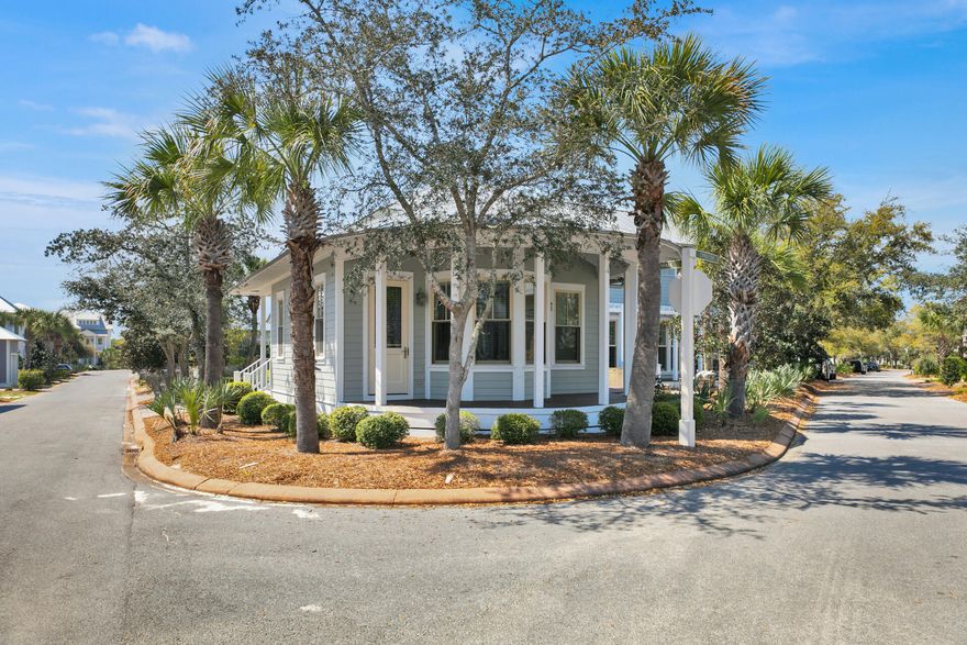 Stunning, light-filled home perfectly situated on the park in the coveted neighborhood of Cypress Dunes. This charming 3 br/3.5 bath homes features gorgeous hardwood floors throughout and an abundance of porches and patios creating ample outdoor living spaces. The spacious, well-appointed chef's kitchen features an oversized island and breakfast bar. The open floor plan leads seamlessly into the living and dining area, graced with an abundance of natural light. From the living room, step out onto the shaded back porch ideally located on the corner of the neighborhood park, providing both privacy and lovely views. The downstairs primary bedroom is tucked away in its own wing and features a picturesque bay window sitting area and private porch. The attached primary bathroom features an