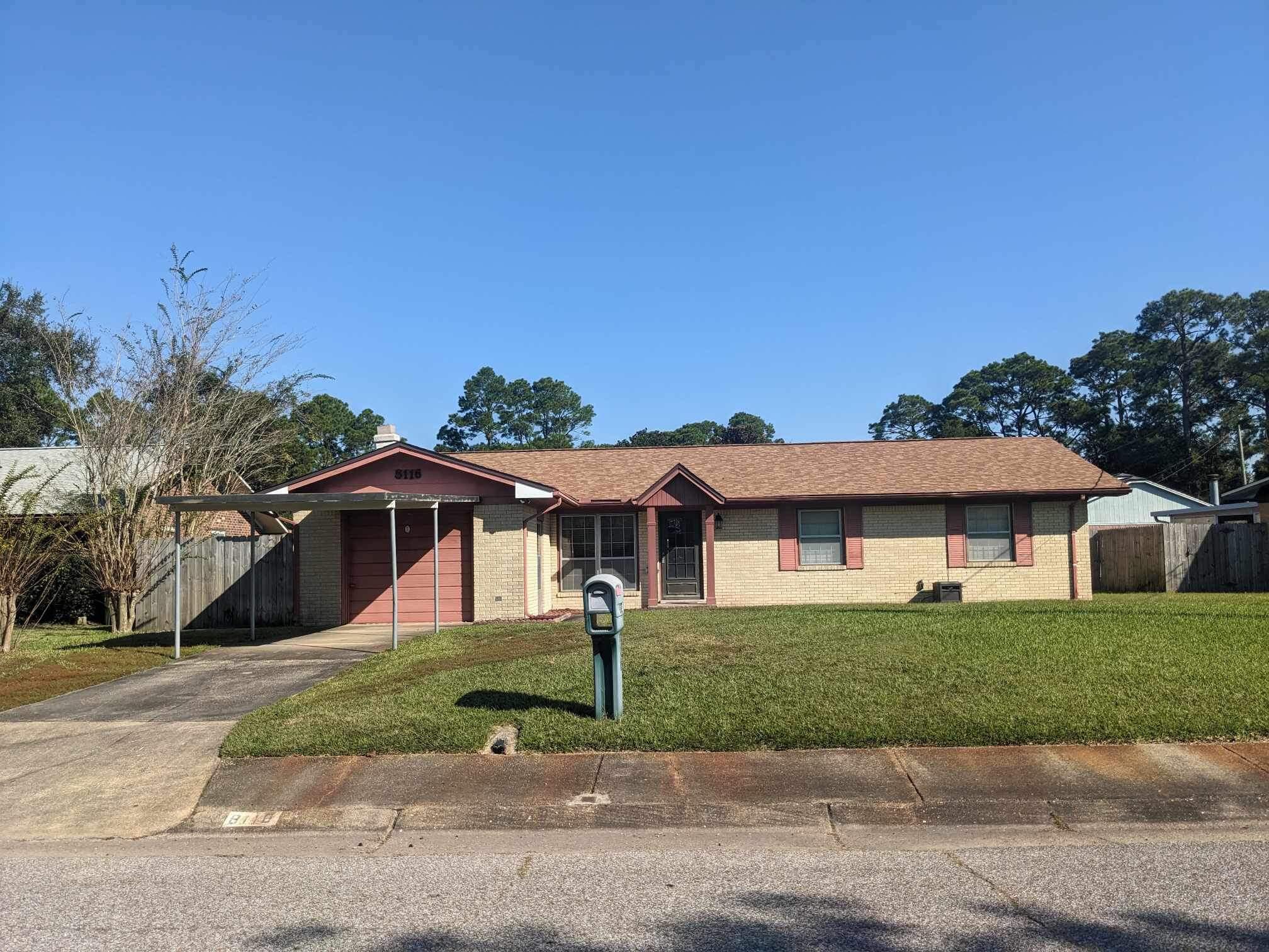 Welcome home to this 3-bedroom 2-bath ranch home located in Carracres West subdivision! Spacious and functional layout, featuring a formal living room and a great room with built-in bookcases. The kitchen is equipped with stainless steel appliances, making meal prep a breeze.The property boasts a large laundry room for added convenience and plenty of storage space with a single garage as well as a carport, and an additional separate shed for storage in the backyard.Enjoy outdoor living with a large screened-in porch that provides stunning views of the pool, which has a brand-new liner. The fenced-in backyard offers privacy and a safe space for play or pets.broker has ownership interest in property.  show and sell.