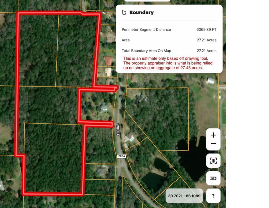 INVESTORS!!!  PRIME for Development!!!  All 5 parcels, within the City Limits of DeFuniak Springs FL, consist a total of approx. 27.48 acres on Hill St and 2nd street.  This City is exploding and you can take part in this tremendous growth opportunity!Both City water/sewer are available along the right of way of south 2nd street.They are zoned the following: Parcels:02-2N-19-18000-022-0010 - zoned R-102-2N-19-18000-022-0030 - zoned R-102-2N-19-18000-022-0040 - zoned R-102-2N-19-18000-022-0020 - zoned WCD (Walton County Designated)02-2N-19-18000-022-0050 - zoned WCD (Walton County Designated) The Walton County Designated property means  when it was annexed into the City it retained it's Walton County designation on our Future Land Use map.  That would need to be amended prior to any development of property.  Upon completion of Annexation, then it can be further subdivided into smaller lots all must fit minimum sqft size designation per R-1 guidelines.  In essence, one residence per parcel is allowed.  Engineering will have to be involved to determine the number of lots this property would yield taking into account storm water, infrastructure, utility easements, etc.  

These parcels are north of the beautiful community of Pine Shores.  This is rolling land all almost entirely in Flood Zone X.  There is a small section of wetlands.  

Once developed, like Pine Shores, these parcels of land will offer many beautiful and highly sought after residential lots for potential builders.

This property is in a great proximity to town, schools, shopping, as well as the famous DeFuniak Springs Lake yard.  Less than an hour away from the White Sandy Beaches of Florida's Emerald Gulf Coast. Immense fishing opportunities all around!  Some of the best exist in King's Lake just a few minutes north.  Growth is abounding with addition of Chic-fil-a, Starbucks, and so much more coming. 

The city of DeFuniak is very short on residential housing and in desperate need of more affordable residential homes.  The city is welcoming developers to invest and build here!  They are looking to work with you!

**Please do not walk on this property without your real estate agent with you.  The boundary lines can be confusing and we do not want folks to have trespassing issues with the neighbors.
