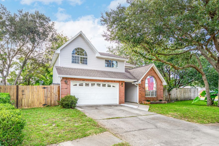 This 4 bed/2 bath Shalimar house will be perfect for you.  Aside from the 2,000+ sq. feet inside,  the oversized yard gives you plenty more real estate.  Enjoy the private backyard oasis with friends and family, or (since there's room), add that pool and host the biggest pool parties in town. The inside has the perfect split floor plan, with the master bedroom downstairs and the remaining 3 bedrooms upstairs.   From the kitchen, you can entertain people at the breakfast nook, head one direction for formal dining or head the other direction to the comfortable living room.  Playing inside or outside is your choice.  You just have to see it to decide.