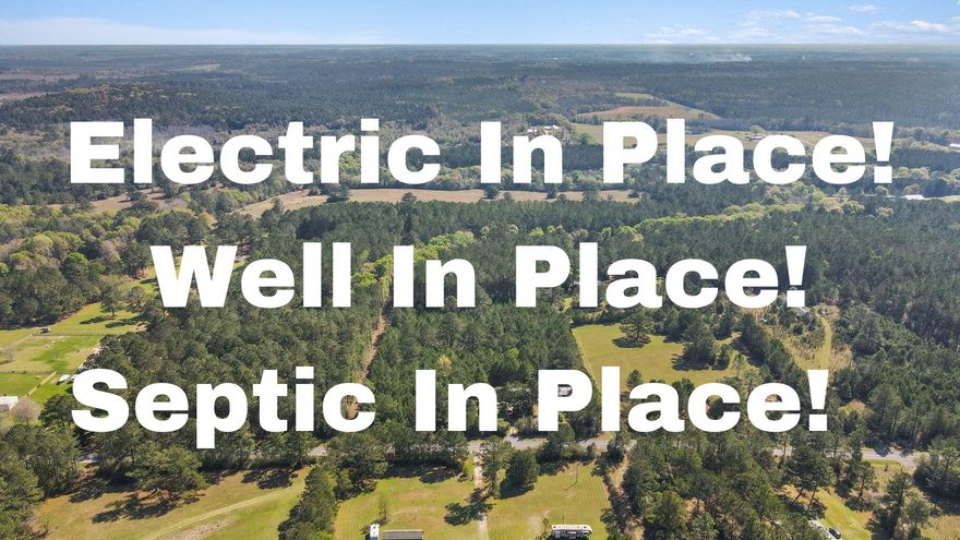 Welcome to your perfect 10-acre canvas for country living! This spacious parcel is ready for your dreams to take root, with electric, septic and well water already in place, offering convenience and efficiency for your future home. Whether you're seeking a peaceful retreat, a self-sustaining homestead, or a wise investment, this 10-acre parcel is your ticket to the rural lifestyle you've been dreaming of. Don't miss this opportunity - make it yours today!