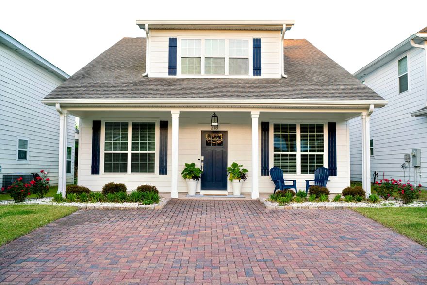 Located in the sought-after Turtle Cove neighborhood, this updated 3-bedroom, 3-bathroom home offers modern finishes, a spacious layout, and an ideal location just minutes from the beach. This home offers exclusive access to a variety of resort-style amenities designed for both relaxation and recreation. Residents can enjoy a community pool, fully-equipped fitness center,  clubhouse, and tennis/pickleball courts. With direct access to Lake Powell, you will love paddleboarding, kayaking, and waterfront sunsets. For beach lovers, this location is just a 5-minute drive to the famous sugar-white sands of the Emerald Coast. Plus, Pier Park shopping and restaurants are only 6 miles away! Rosemary Beach, an iconic 30A beach town with year-round events and social gatherings, is a 10-minute drive. 
Inside you will love the traditional layout with distinct living spaces that create a natural flow from room to room. New LVP flooring runs throughout the home, offering a modern, low-maintenance finish. The kitchen is a true highlight, featuring quartz countertops, a new backsplash, stainless-steel appliances, refreshed cabinetry, and custom pantry shelving. The stylish dining area is perfect for entertaining or family meals. Additional features include updated stairs, new refrigerator, updated trim, new upstairs AC, door hardware, wainscoting, and living room accent wall. 

The first-floor bedroom offers versatility for guests, a home office, or a private retreat. Upstairs, the oversized primary suite provides ample space for a sitting area or workspace, allowing for a peaceful retreat while still being functional. The primary en suite has been fully renovated. In addition to the primary suite, you'll find one additional bedroom and a renovated guest bathroom upstairs, offering plenty of flexibility.

Outside, enjoy the tranquility of the covered back patio, perfect for relaxing with a cup of coffee in the morning or unwinding in the evening. The fenced-in backyard offers added privacy and space, ideal for pets, play, or outdoor gatherings. The beautiful exterior has been painted, enhancing the home's curb appeal. Sellers recently added a spacious outdoor storage room, providing convenient extra space for tools, equipment, or seasonal items.

Turtle Cove offers a peaceful, well-maintained community with easy access to shopping, dining, and the best beaches along the Emerald Coast. Whether you're searching for a full-time residence, second home, or investment property, this home offers a perfect blend of comfort, style, and convenience. Schedule a showing today!


