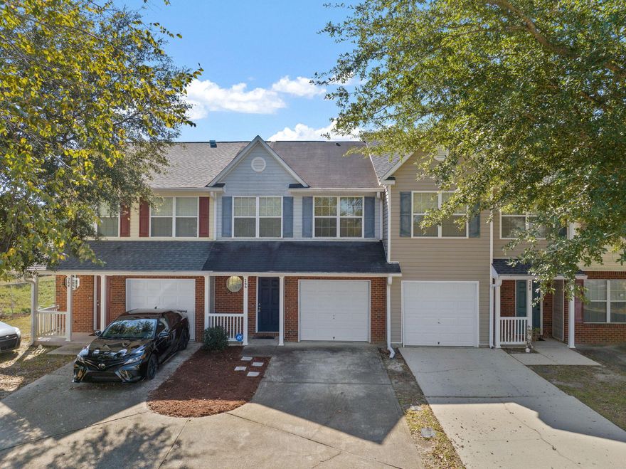 . Entire unit has recently been painted with updated LVP downstairs. Washer/dryer does not convey. Rolling Pines is a sought-after neighborhood in the heart of Crestview, close to schools, shopping, hospital, & entertainment! This 3 BR / 2.5 BA townhome is a perfect starter home or investment property. Upon entering, you'll find an open concept living/dining/kitchen with natural lighting. Kitchen is fully equipped and has a large pantry. Also downstairs is a 1 car garage + room for storage, and a half bath. Upstairs, you'll find the master bedroom with raised ceilings, private bathroom w/ large vanity + garden tub, and a walk-in closet! Across the hall are two additional bedrooms, one full bathroom, and conveniently located laundry closet.