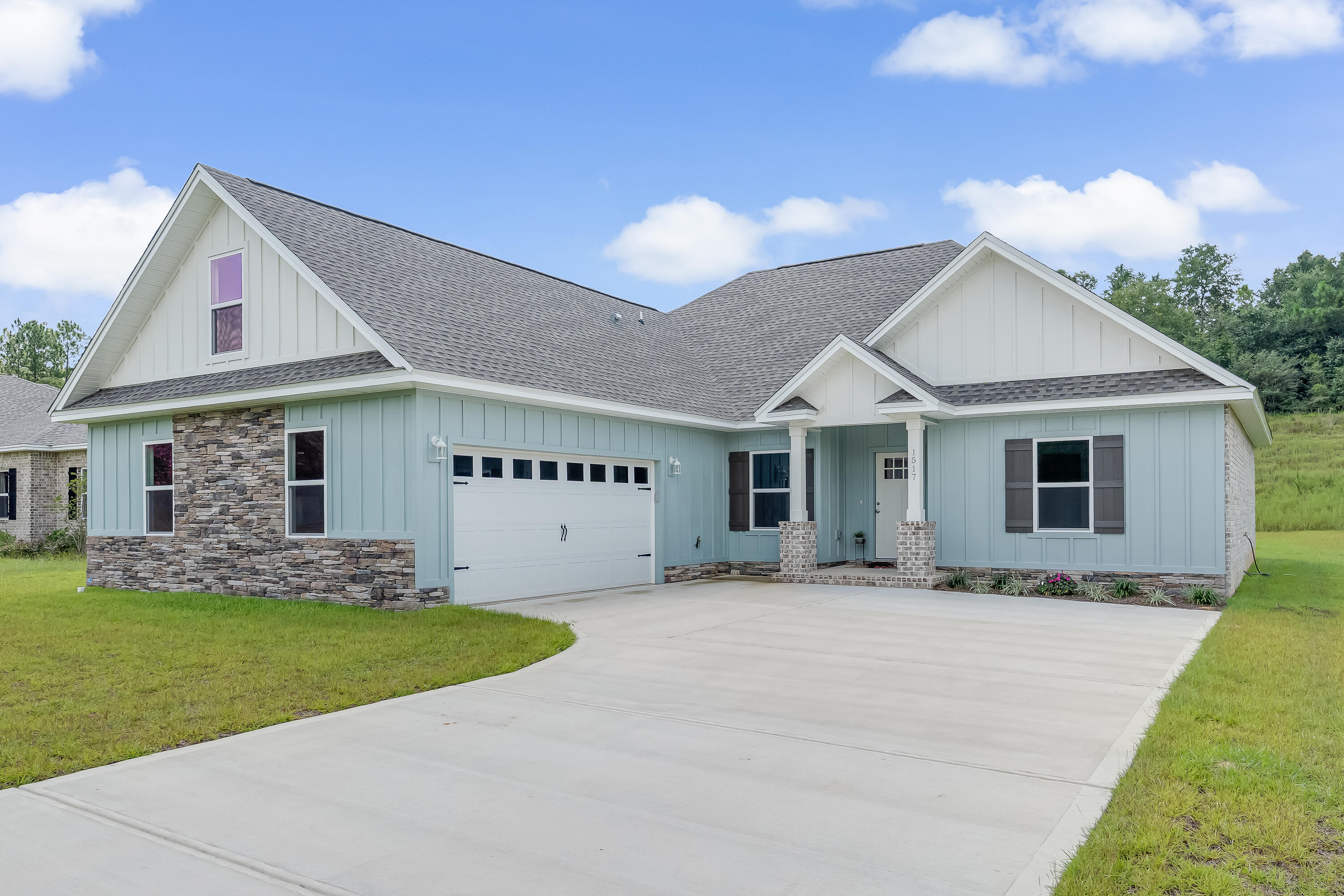 Seller is paying $22k towards total closing costs! Modern Farmhouse with stacked stone exterior. Large half acre lot with no active HOA. Beautiful custom grey toned cabinets throughout. All quartz countertops. Wood look tile throughout. 4 bedrooms with an office. Stacked stone fireplace. Let's make this house your new HOME!