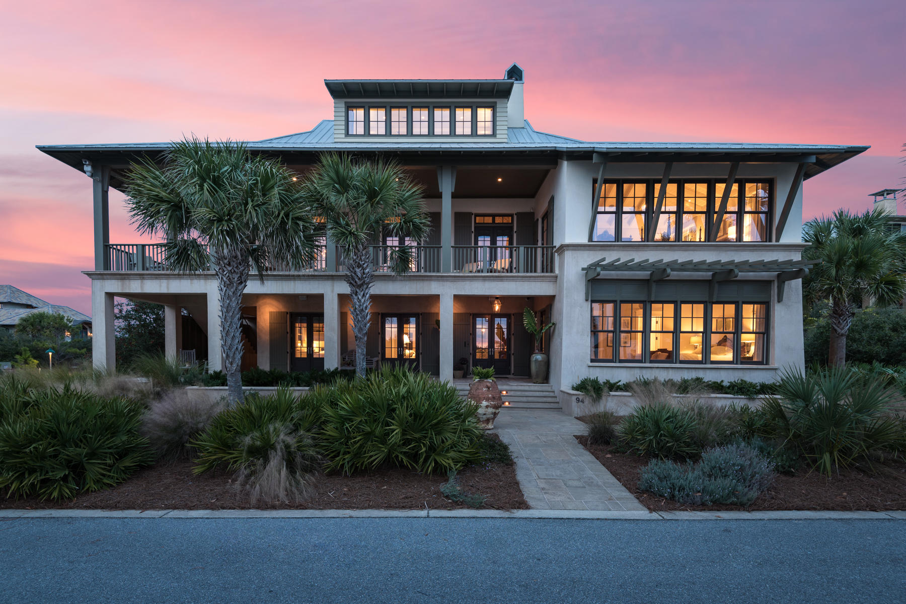 Stylish, sophisticated and simply elegant. Planted among the natural scenery of The Retreat lies this 5,508 sq. ft. Caribbean style home with remarkable views and direct access to the emerald waters of the Gulf Coast. This property was designed with high-end, quality fit and finish throughout with wide-plank Walnut wood flooring, granite and marble countertops, vaulted ceilings, copper vent hood and sink, tile showers, a custom built fireplace and a private elevator. Enjoy breathtaking views from the veranda or wrap around balcony that captures the beauty of the Emerald Coast from nearly every angle.