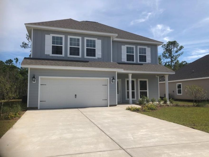 REDUCED and MOVE IN READY IN CUL-DE-SAC! A waterfront community in the heart of Santa Rosa Beach, minutes from Grand Boulevard, Sacred Heart Hospital, local dining and shopping. Just outside the 30-A corridor, this quaint community of only 56 homes is easy to access yet surrounded by the natural beauty that is South Walton. Sought after craftsman style home in a Cul-De-Sac within Eagle Bay Landing. Master bedroom on main level, cute covered front porch and private back yard backing up to wooded conservation. This home is spacious and well thought out with 2 living spaces. Upstairs living great for play room or entertainment area. Jack and Jill bathroom connecting two spacious bedrooms with walk-in closets. Come view great location within community and enjoy a nice stroll to the pool!