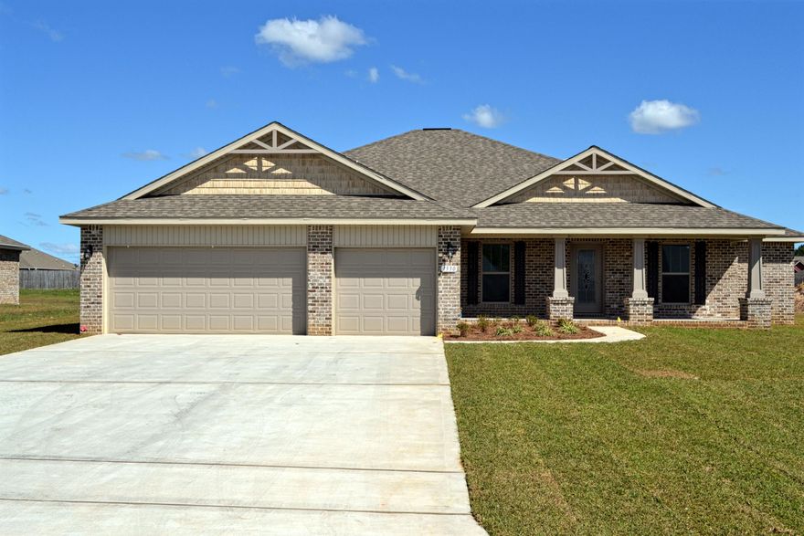 The Pacific Pearl III is one of our newer designs. A very open floor plan with a Morning Room to relax in as well as a Family Room. This home has a split bedroom layout. The owner's suite has trayed ceilings along with two walk in closets. The owner's bath has a beautiful walk-in tiled shower with two shower heads, one being a sliding and removable head and the other a stationary head. Also the owner's bath has a garden tub and dual cultured marble vanities. The spacious kitchen has a gorgeous granite island with a under mount sink. Also the kitchen has staggered cabinets with crown molding, over and under cabinet lighting, stainless steel appliances and is open to the Family Room. The combined pantry/utility room has a '' drop zone'' to conveniently unload groceries or personal