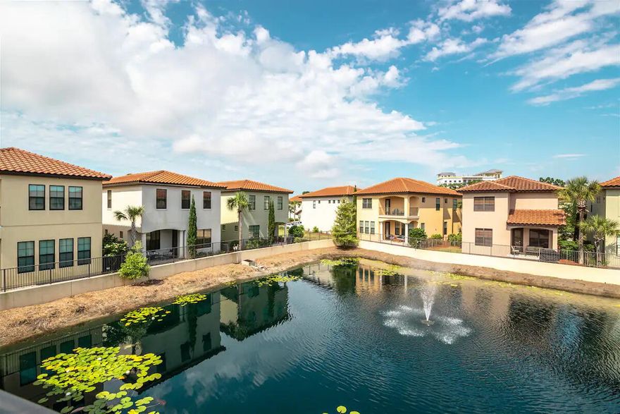 This four bedroom home in Villa Lago is one of the top picks on our rental program. Guests return year after year for this home that is less than a 5 min drive on the golf cart to the beach side of the resort. Downstairs bedroom: queen bedUpstairs master: king bedUpstairs second bedroom: double bedUpstairs bunk room: 4 twin bunks. Plus a sleeper sofa in the living room! Our guests tell us they love ending their day sitting on the balcony at night with the lake view and beautiful fountains. The 2000 acre Sandestin resort offers walking trails, biking, tennis, four golf courses, full service marina, private beach, and two first class spas. Non Smoking OnlyPets Not Allowed
