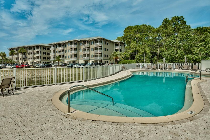 Come and experience the Coastal Tree House Retreat, a  beautiful condo located in a gated community only minutes away from some of the most beautiful beaches in Florida in the heart of Seagrove. Enjoy your morning coffee or evening cocktails on the screened porch overlooking tranquil wooded areas. This top floor end unit features 10 ft ceilings and three bedrooms, two full bathrooms, French doors that open to the screen-in porch. The community amenities include a private pool with restrooms, golf cart charging stations and basketball courts. You will find yourself within walking distance to shopping, restaurants and 20,000 acres of nature for exploring with over 35 miles of bike trails just minutes away! Don't miss out on this one-of-a-kind opportunity to own this coastal retreat