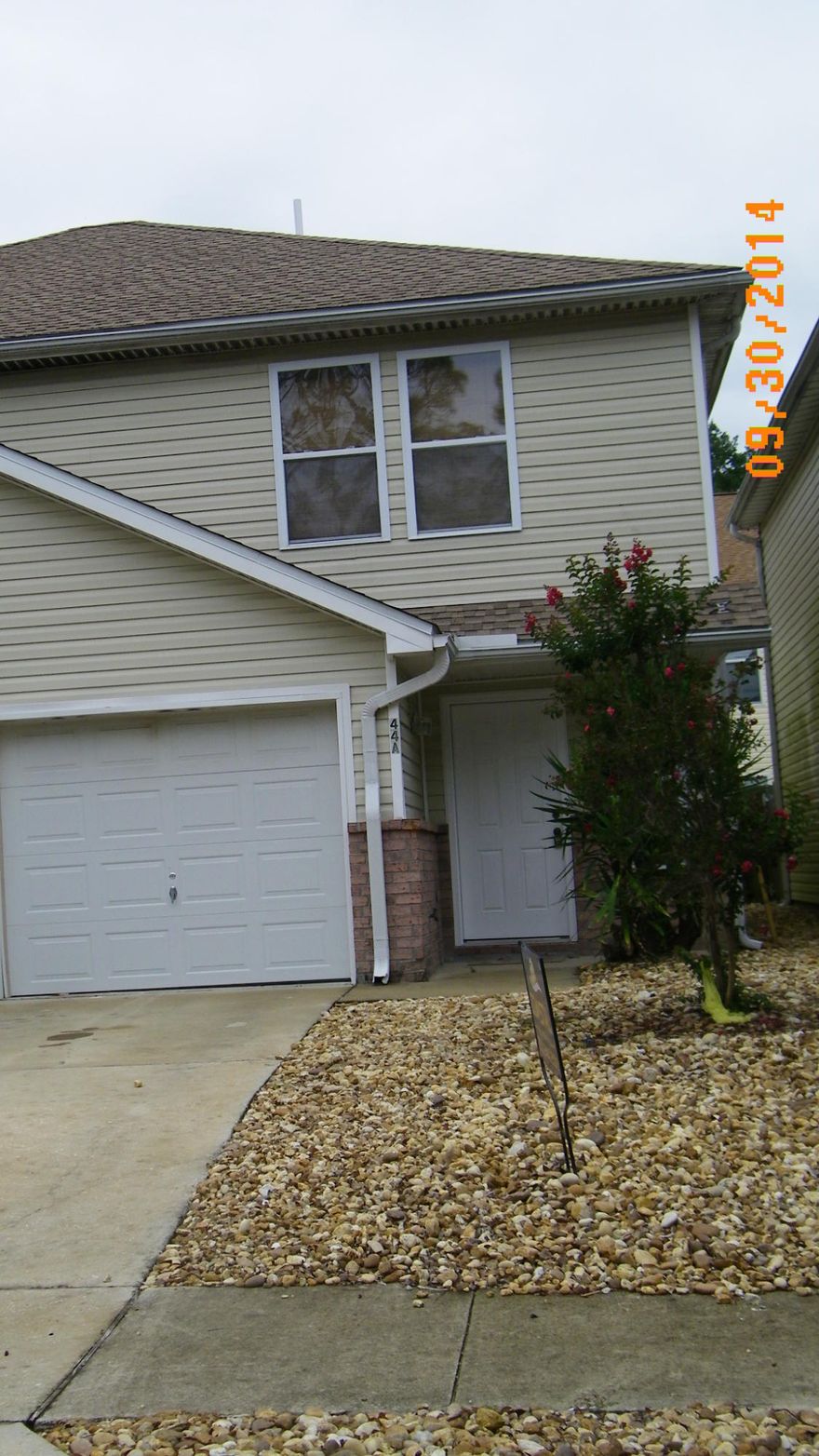 Spacious 2 bedroom close to HWY 98. Both bedrooms are large in size and each one has an on suite bath. The lawn is low maintenance, making yard work a breeze. Get to both bases or the beach in 10 minutes or less. Pets under 25lb accepted with fee.
