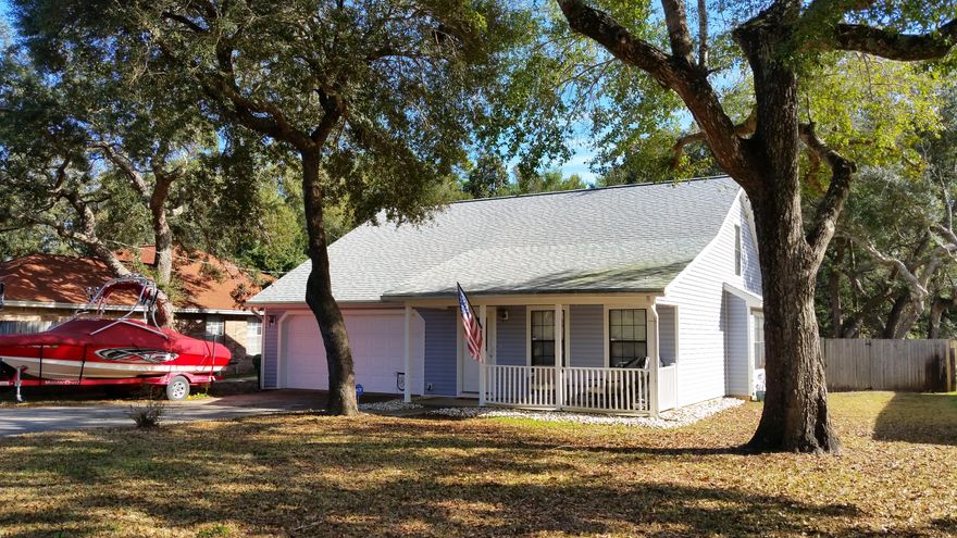 Pride of ownership evident from the moment you drive into the almost quarter acre lot. Walk into the front door & you're welcomed with an open floor plan w/ vaulted ceilings making home feel much larger that it's nearly 1800 sq.ft. Living area, master, guest bedroom and adorable toddler play room all on main floor. Upstairs has two additional bedrooms that have a cozy, cottage-like feel. Oversized 2 car garage. All this & approx 700 sq. ft. of storage space! Fenced-in back yard is like a private park with play area set in luscious landscaping. Meticulously maintained! 30-yr Shasta White dimensional shingle roof 10/2012, Siding less than 5yrs old, painted and new carpet in 2012, Refrig, Stove and Microwave all new in 2012. AC compressor replaced in 2014. Security System for peace of mind.