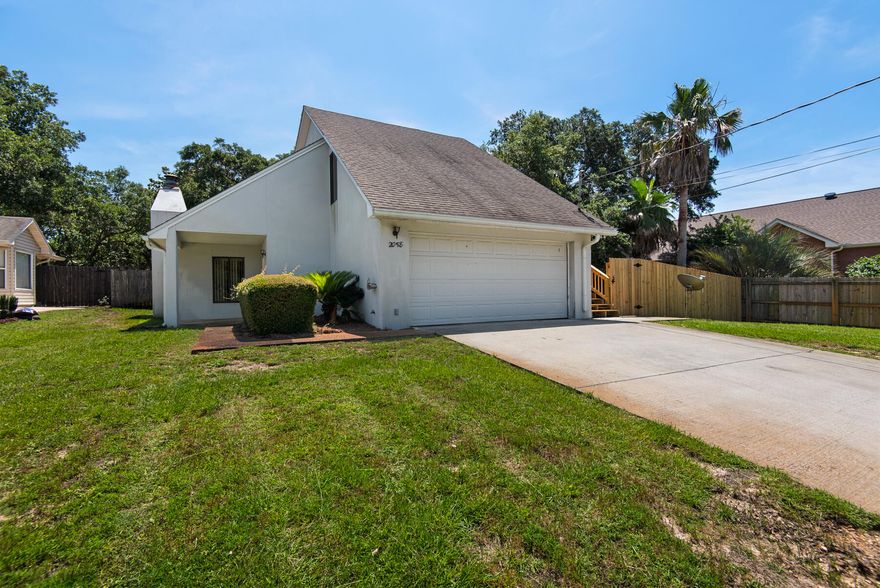 Beautiful two story home with a deck that wraps around the second level. All three bedrooms located upstairs. Cathedral ceilings in living room with a contemporary fireplace. New LVP flooring downstairs and carpet upstairs. Schedule a showing on the website. Sorry, pets are not negotiable. *All Coastal Realty Services residents are enrolled in the Resident Benefits Package (RBP) which includes renters insurance, HVAC air filter delivery (for applicable properties) and our best-in-class resident rewards program, and much more! More details upon application.*