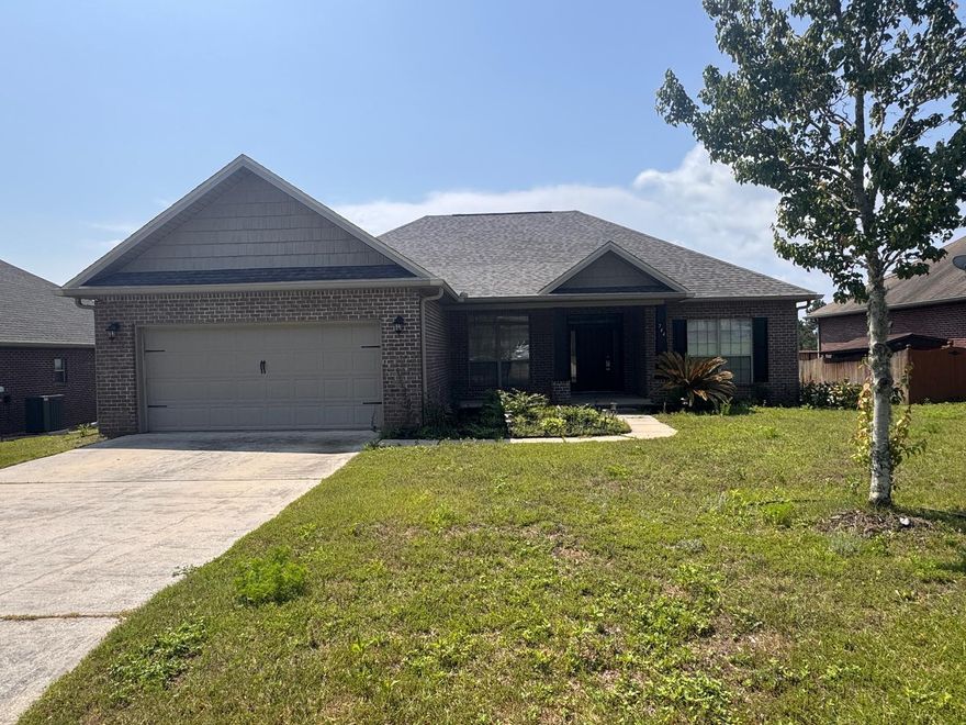 Welcome to 744 Lime Lane in South Crestview, FL 32536, a comfortable 3-bedroom, 2-bath home located in the Rolling Ridge community. Conveniently situated south of I-10 near PJ Adams Parkway and Antioch Road, this home offers a great blend of comfort and accessibility to local amenities.Inside, you'll find a spacious primary bedroom featuring elegant tray ceilings that add a touch of architectural charm. The en suite bathroom includes a double vanity, soaking tub, separate shower, and a walk-in closet, offering a relaxing retreat. The two additional guest bedrooms are well-sized and share a full guest bathroom. Step outside to enjoy the large, privacy-fenced backyard, perfect for outdoor gatherings or relaxing evenings. The back deck and fire pit create a welcoming outdoor space, and the two-car garage provides ample room for parking and storage.

Rolling Ridge is a well-established community located just minutes from schools, shopping, and other area attractions. The location also offers a convenient commute to nearby military basesincluding Duke Field, Eglin AFB, and Hurlburt Fieldas well as the beautiful beaches of the Emerald Coast and the Sandestin Outlets.

Pets may be considered on a case-by-case basis with prior owner approval and a non-refundable pet fee. Smoking and vaping are not permitted, helping ensure a clean and healthy environment for all residents.