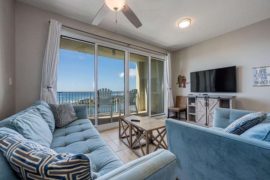 Experience stunning Emerald Coast views from this 16th floor condo of Ariel Dunes tower II at Seascape Resort. The resort features 2000 ft of deeded Gulf access, several restaurants and bars, pickle ball and tennis courts, three large pools, and much more all within a a gated community. The condo sleeps 6 between the 1 full bedroom, bunk room, and pull out sofa. The unit is fully rental ready and grossed an average of $51,000 for 2022 and 2023. Selling fully furnished and turnkey ready to make for the perfect investment opportunity!