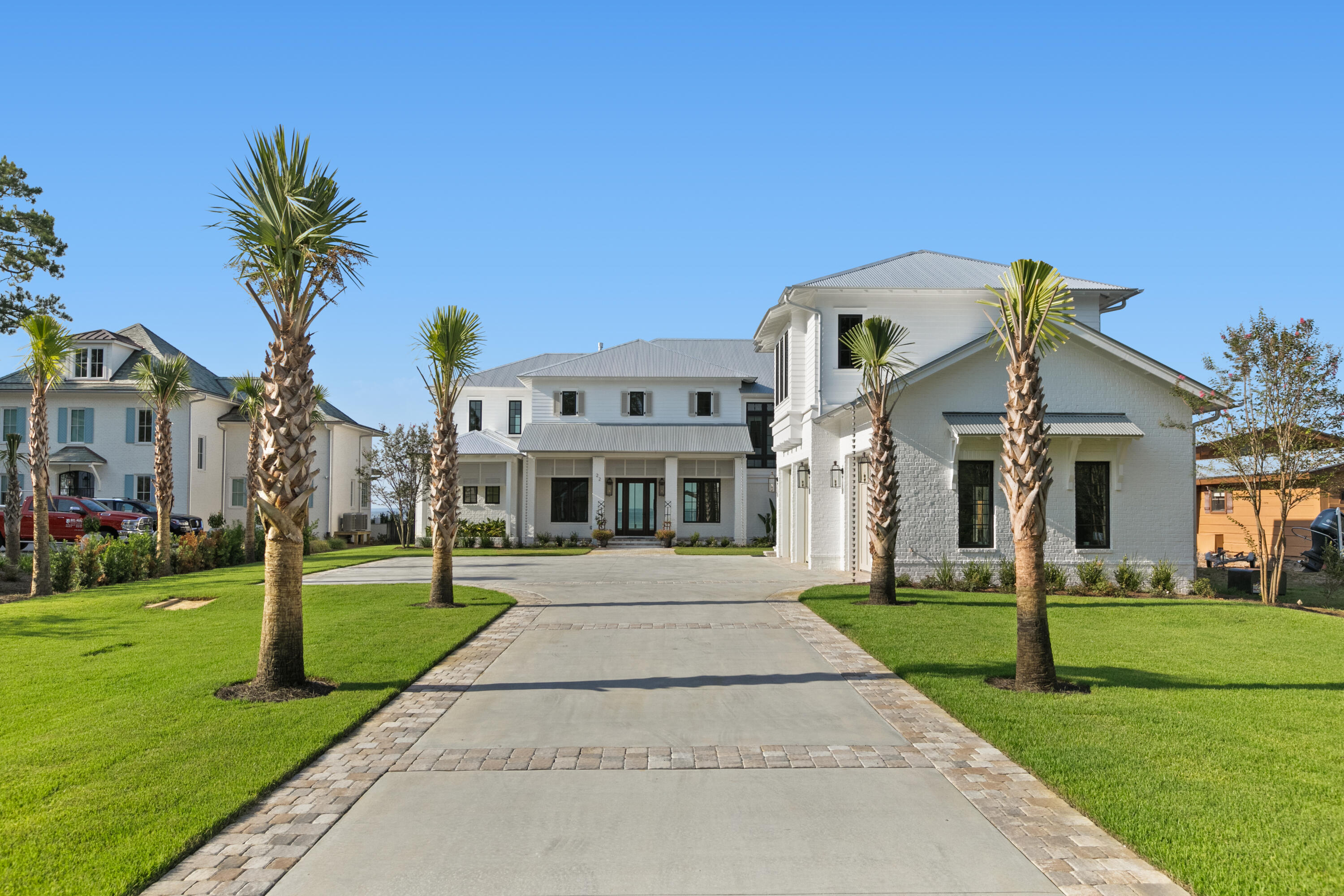 Introducing a stunning masterpiece of chic farmhouse bayfront living, nestled on the picturesque Choctawhatchee Bay in sunny Florida. This brand-new construction offers the epitome of luxury and comfort, boasting a prime bay view location that captures the essence of waterfront living at its finest. Upon entering, you'll be captivated by the seamless flow of open spaces, adorned with high-end finishes that evoke a sense of elegance. The expansive living area is bathed in natural light, courtesy of thoughtfully placed windows and sliding doors that not only invite the picturesque outdoors in but also frame the awe-inspiring vistas of the tranquil bay waters. Imagine waking up to the soothing sounds of the waves and sipping your morning coffee on your deck, relishing the panoramic views The heart of the home is the gourmet kitchen, where culinary dreams come to life. Equipped with state-of-the-art appliances, custom cabinetry, and a sprawling island, this space effortlessly caters to both intimate family dinners and grand entertaining.

Outdoors, the allure continues with a meticulously landscaped yard that seamlessly merges with the natural beauty of the surroundings. Whether you choose to soak in the sun new the pool, dine al fresco, or simply unwind in the serenity of the coastal breeze by the fire pit, the possibilities are endless.
With three additional well-appointed bedrooms, there's ample space to host guests or create a cozy sanctuary for your loved ones. Each room is thoughtfully designed to offer comfort and style, ensuring that everyone enjoys their own slice of paradise.

Located near the renowned 30A, you'll have easy access to the area's finest amenities, including pristine beaches, world-class dining, and charming boutiques. This exclusive enclave offers the best of both worlds - a tranquil retreat with convenient proximity to all that the vibrant coastal lifestyle has to offer.