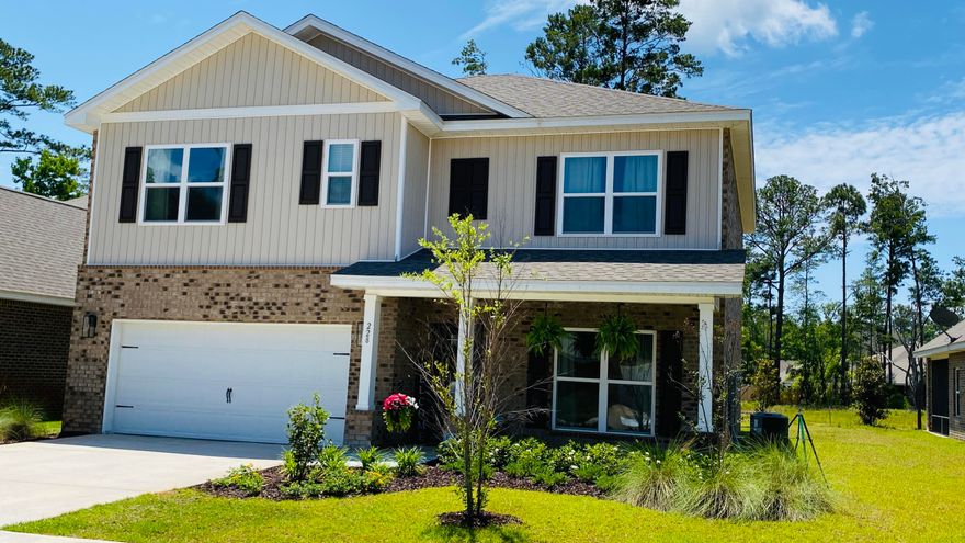 Stunning 5 bedroom, 3 bath home.  Upon entering this home, you will find a living/dining room. Continuing down the entry way and into the heart of the home, spacious kitchen directly to the right with dining area and opens to the family room.  Convenient guest room and bathroom off family room. Upstairs master bedroom w/ walk in closet and open bathroom, 3 more bedrooms and bonus room and bath.