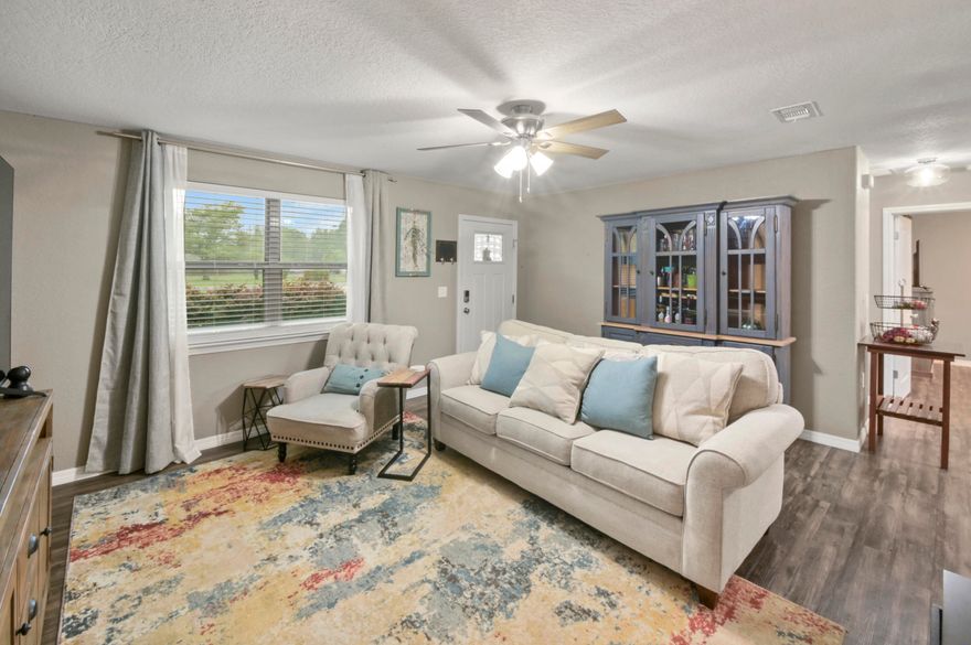 If modern design and space is what you're after this is the home for you. This beautiful home has been thoughtfully renovated and located near everything in Crestview. The home has been rebuilt from the studs to provide a relaxing living space with top-of-the-line finishings giving the home an effective date of 2012. Updates include: LVP flooring throughout; a custom kitchen with granite counters and full suite of stainless appliances; a second full bath; 2020 electric, plumbing & HVAC; and a 2020 roof & roof structure. The backyard is an entertainer's dream; as you will not find a small patio pad but a large 12'X43' custom-covered patio with an area for an outdoor kitchen. Also, outside you will find a 12'X24' shop that is currently being used as an office & storage and a new septic drain field with a long drive capable of parking a 42' fifth wheel and an additional 5 cars. Every sq inch of the property has been designed to maximize space and to give a new family a comfortable lifestyle. This home has been priced to sell so schedule your showing today! 