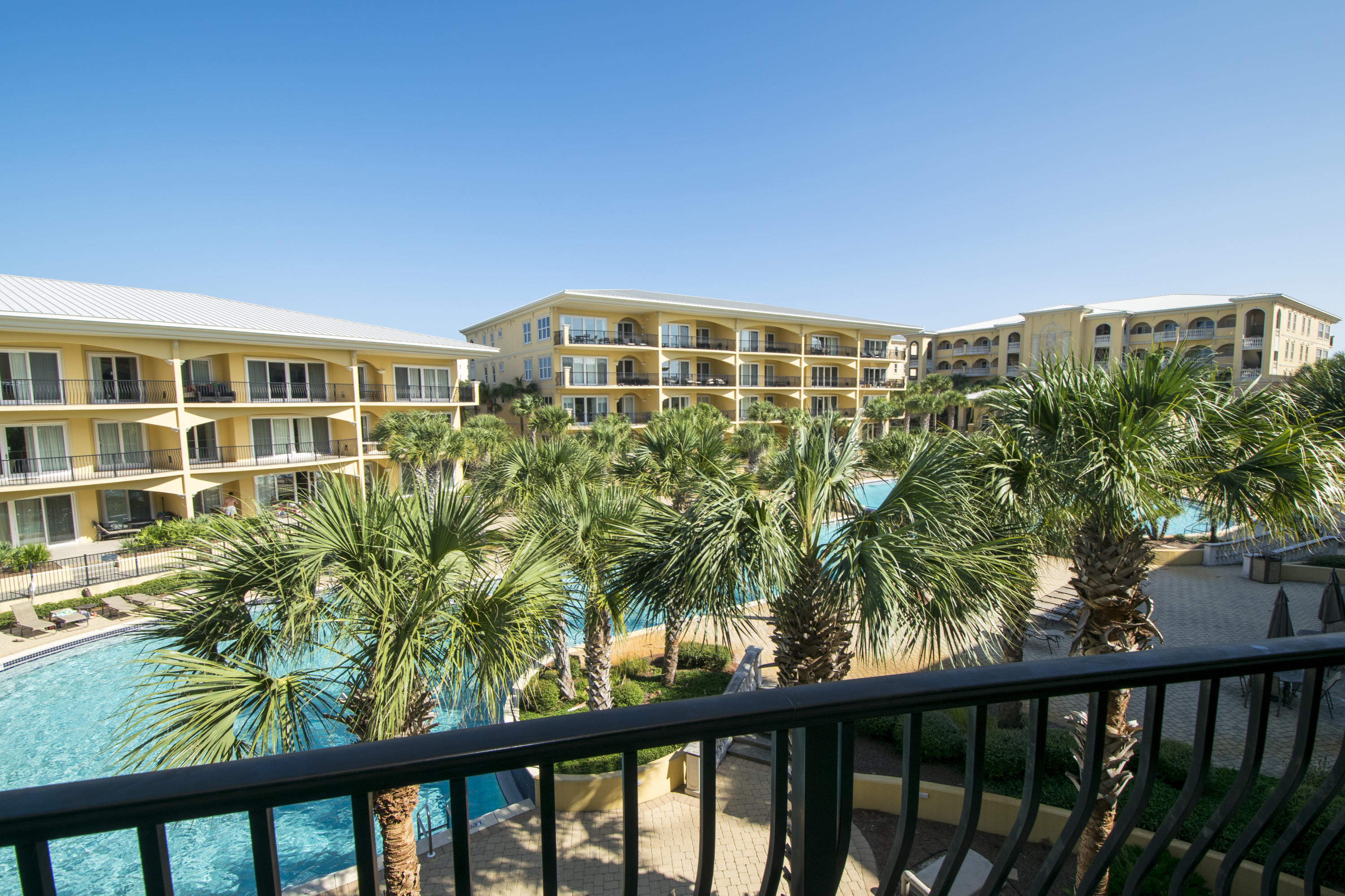 Stunning 3 bedroom 3 Bath Adagio unit,Great Views looking East over the pool.Gated complex with amenities including Gym, 3 pools and community room. One of the highest elevations on all of Hwy. 30A.