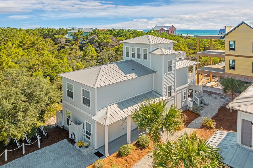 Price Improvement on this one-of-a kind beach home just a short 5 minute walk to the Gulf.  Incredible Inlet Beach Home South of 98. Located South of 98 in Inlet Beach within a short walk to Inlet Beach Access & Rosemary Beach makes this Investment property ideal for visitors. This getaway retreat is the perfect beach house or Investment property with proven cash flow and ROI. This 4 bedroom with a bunkroom loft on the 3rd floor has been meticulously maintained. The home sleeps 12-14 comfortably. This spacious 4 bedroom 3 bath has been updated and is turn key ready for you.