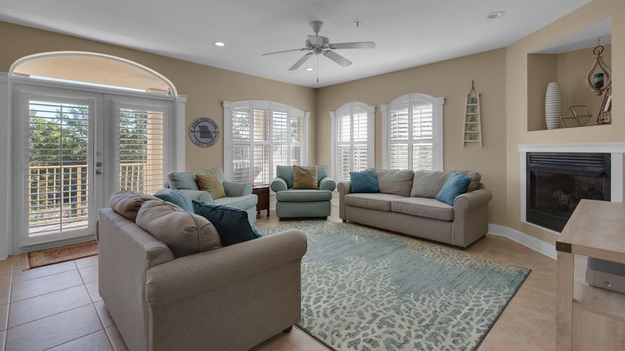 This four bedroom, three bathroom, spacious Seaview Villas condo boasts tasteful decor along with a large furnished balcony overlooking the pool. Located on the third floor, ''Best Life'' is one of the few 4 bedroom floor plans in the entire community complex, offering increased rental performance opportunity. This is the perfect family getaway for those looking for a quiet retreat in Seagrove Beach on Scenic 30A.The master bedroom has a king-sized bed with a flat-screen television and a private master bathroom with a double vanity and jetted jacuzzi tub. The guest bedroom, also with a king bed and flat-screen television, has private access to the full bathroom in the hallway. The second guest bedroom has a queen-sized bed with a private tub and shower combo in the bathroom.